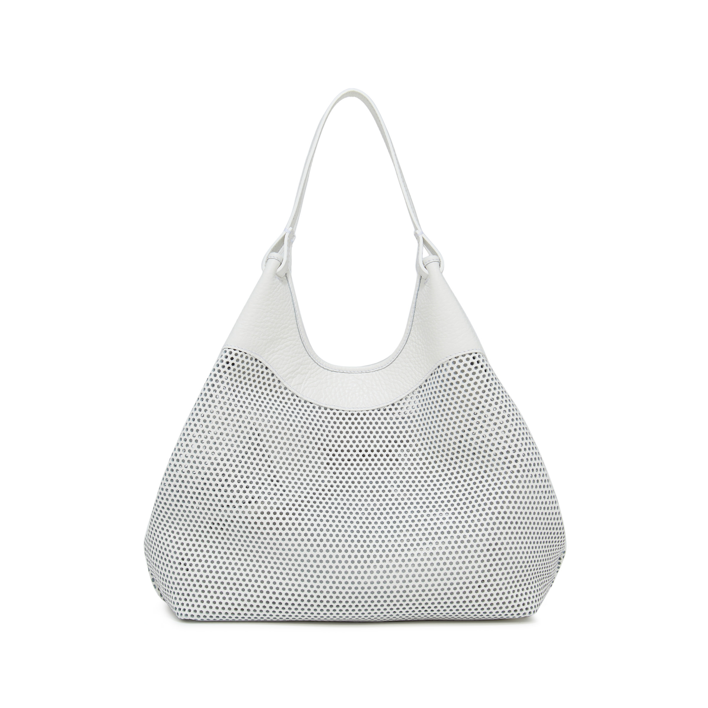 Gianni Chiarini - Dua bag in leather, White, large image number 0