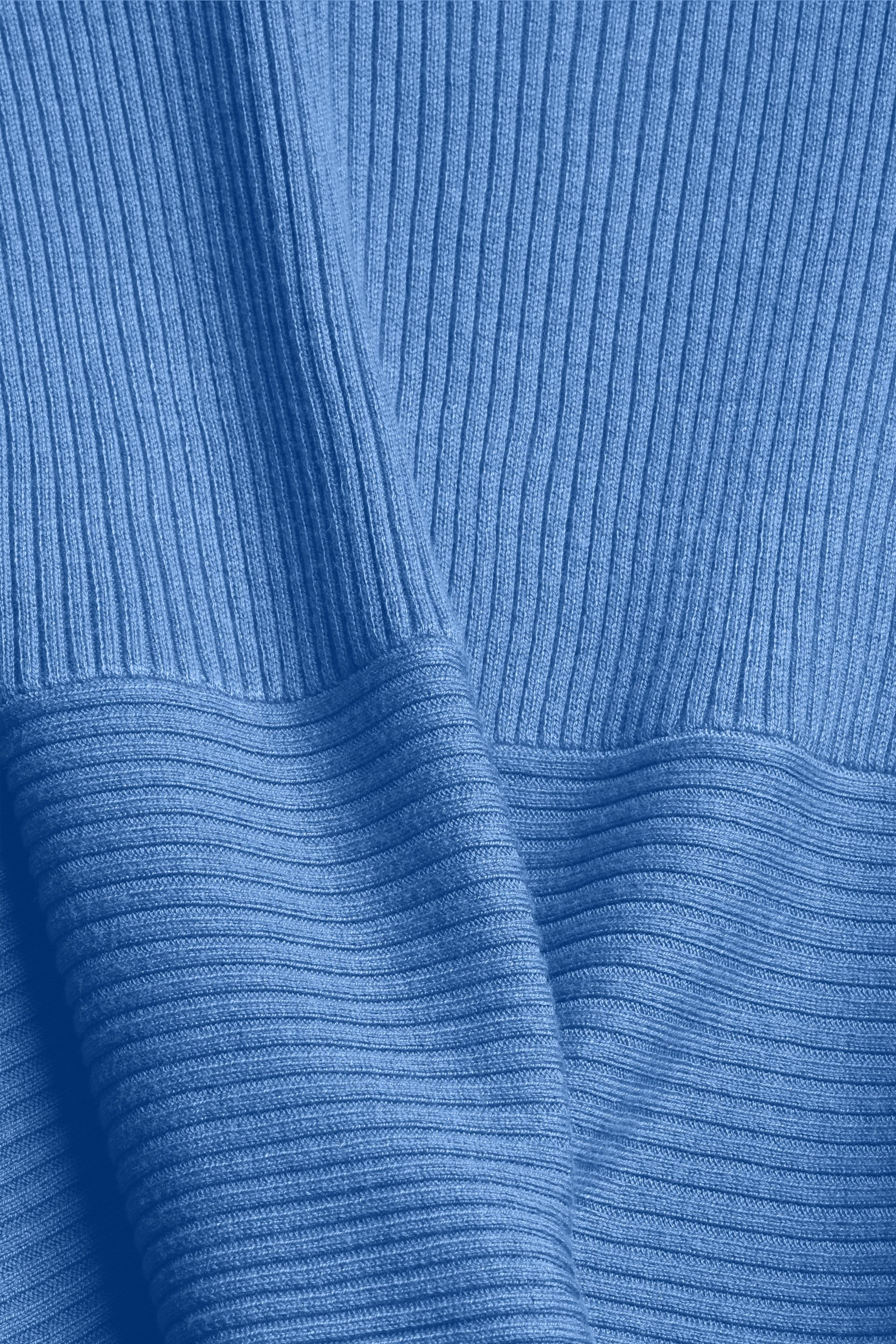 Open ribbed cardigan, Light Blue, large image number 3