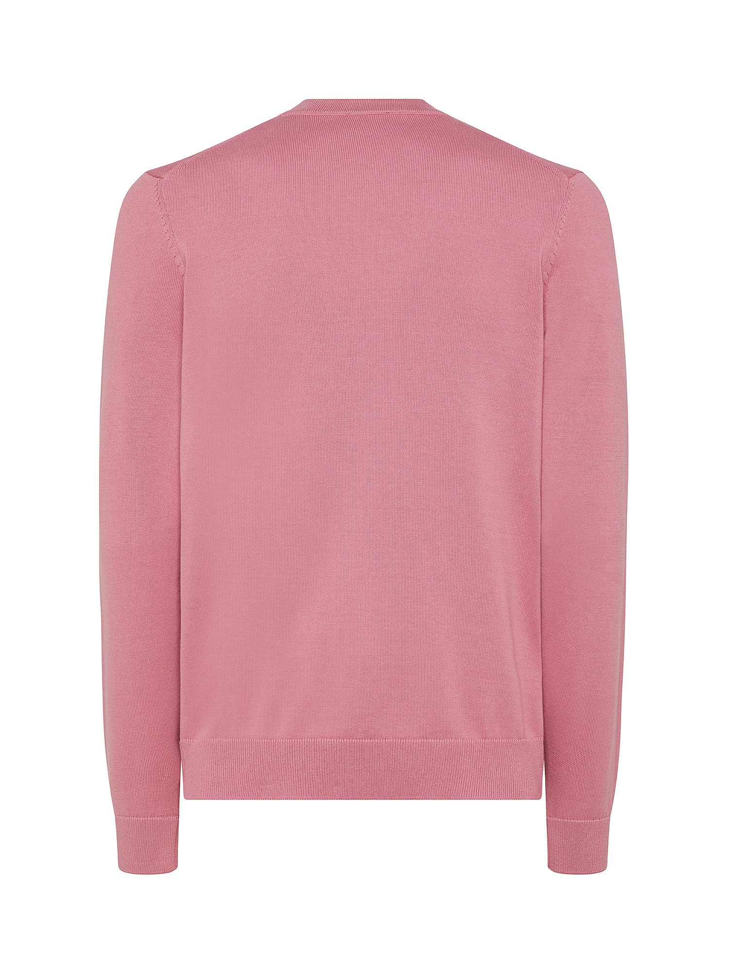 Hugo - Regular fit logo pullover in cotton, Light Pink, large image number 1