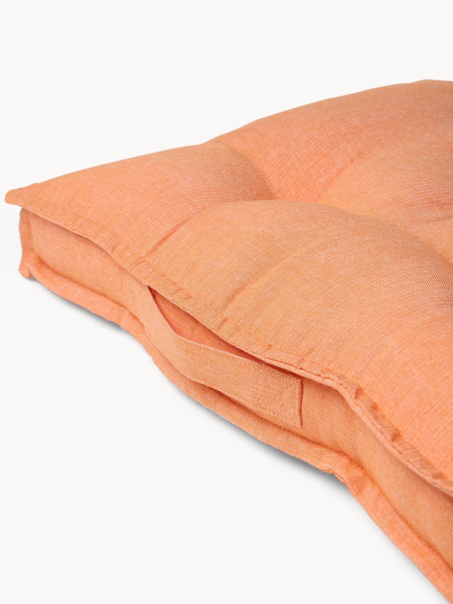 Chambray Cotton Mattress Pillow - Introductory Price, Orange, large image number 1