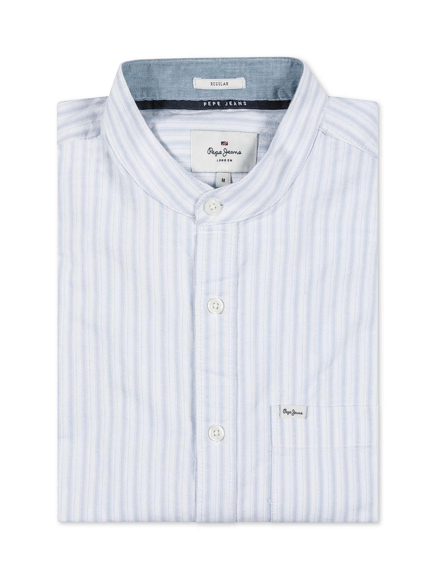 Pepe Jeans - Camicia a righe regular fit, Bianco, large image number 0