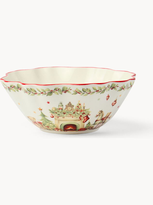 Vintage Christmas porcelain bowl