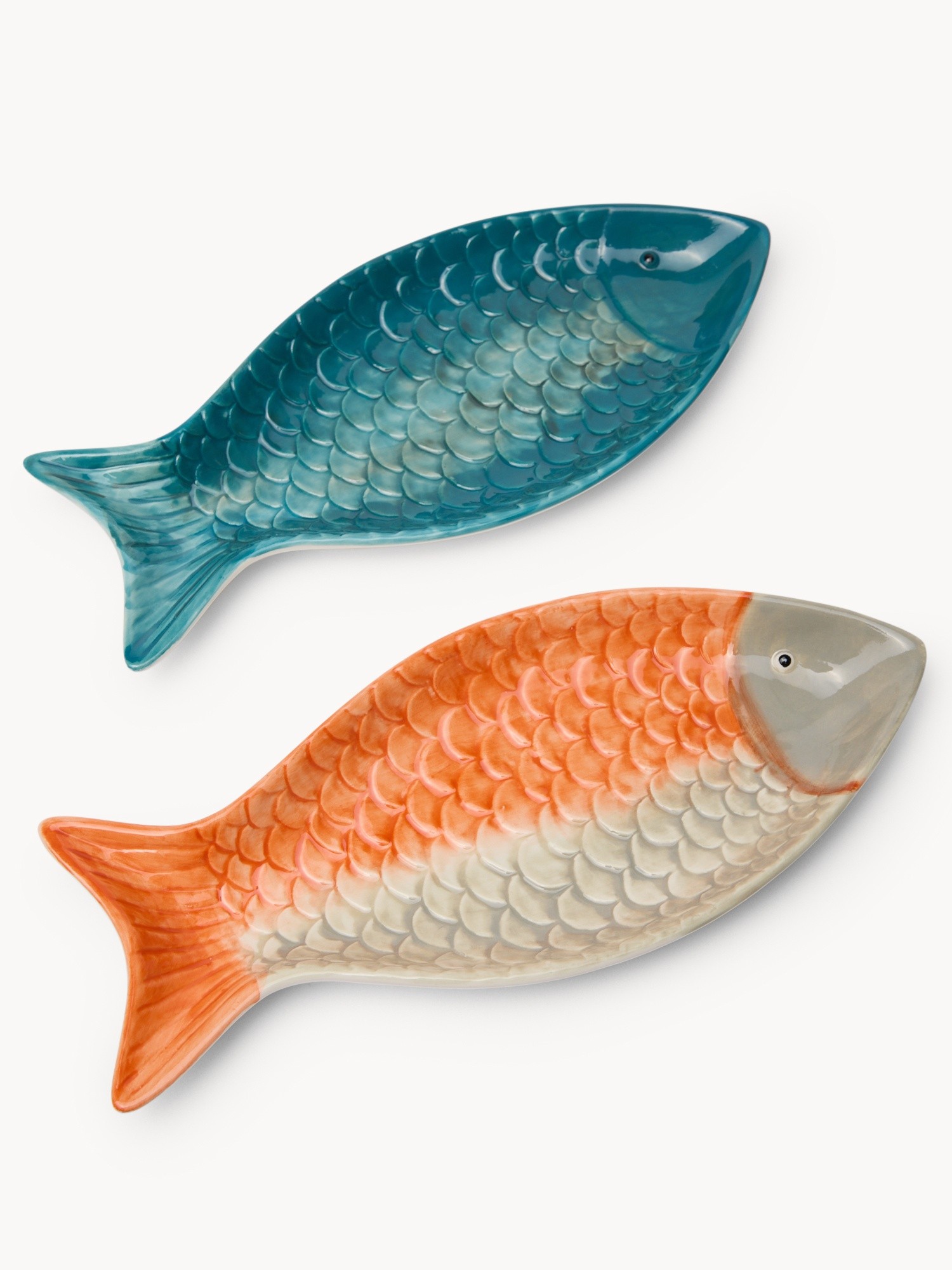 Fish-themed Ceramic Plate - Introductory Price, Multicolor, large image number 1