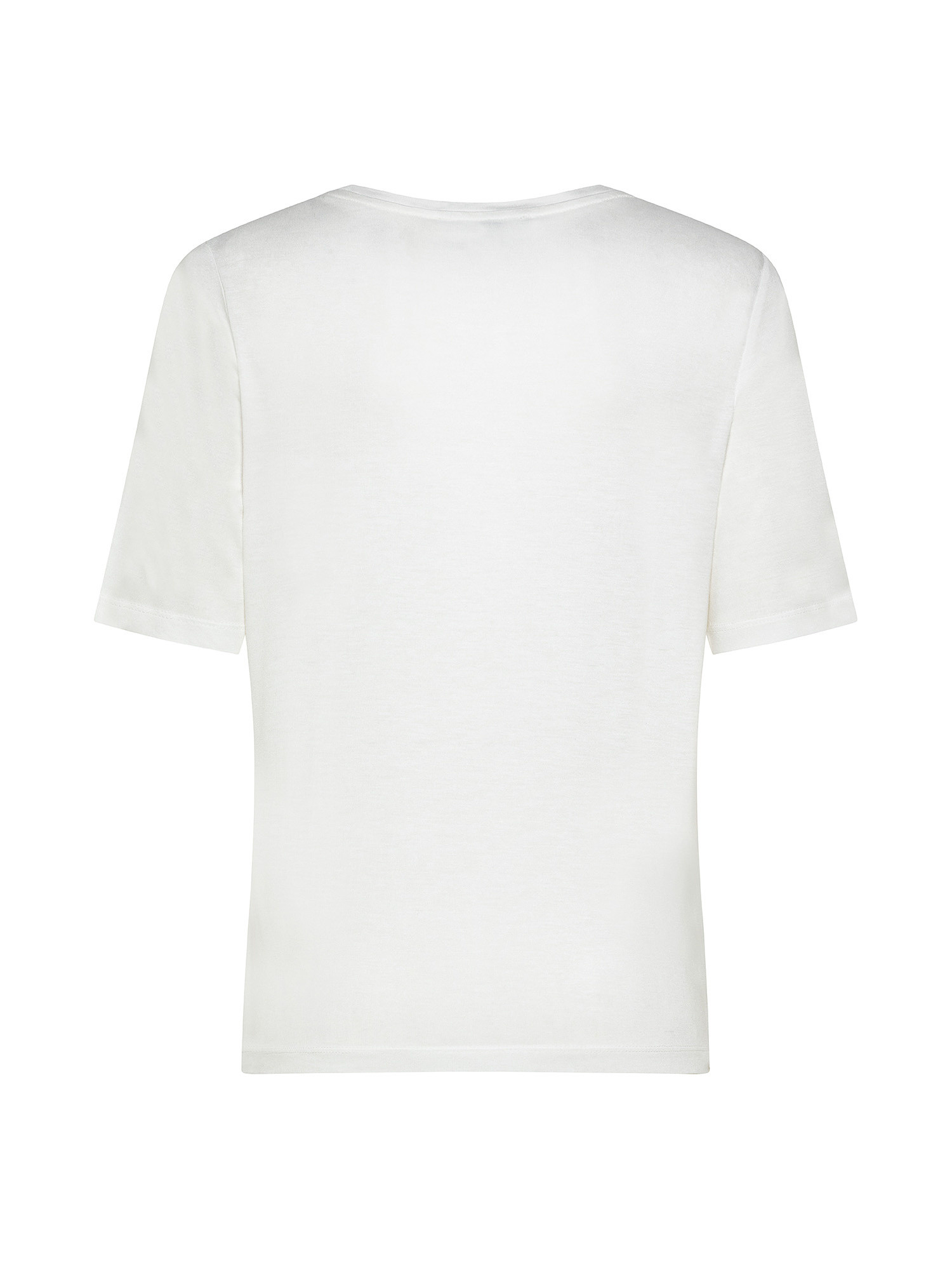 T-shirt with printed writing, White, large image number 1