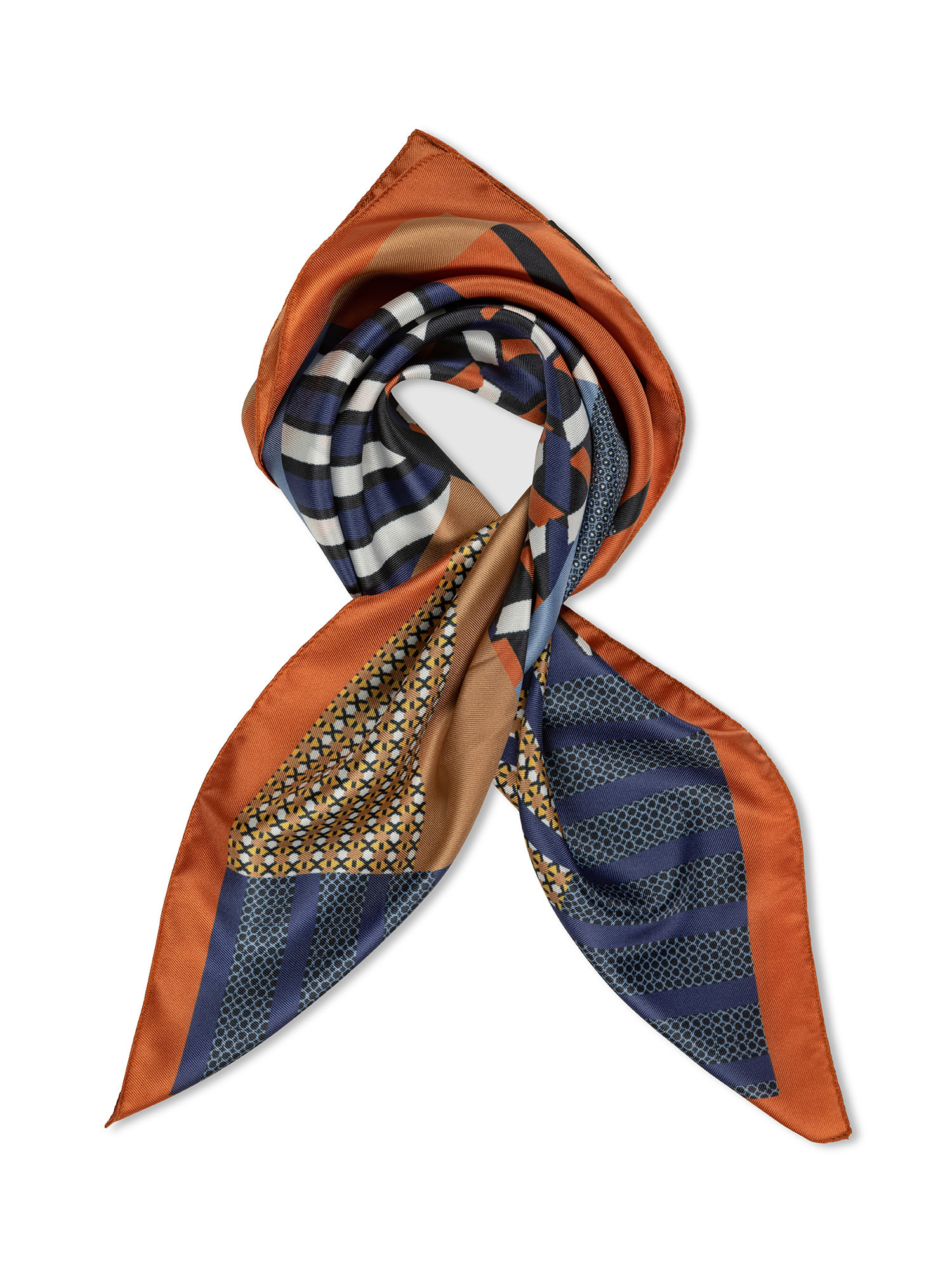 Koan - Patterned scarf, Blue, large image number 0