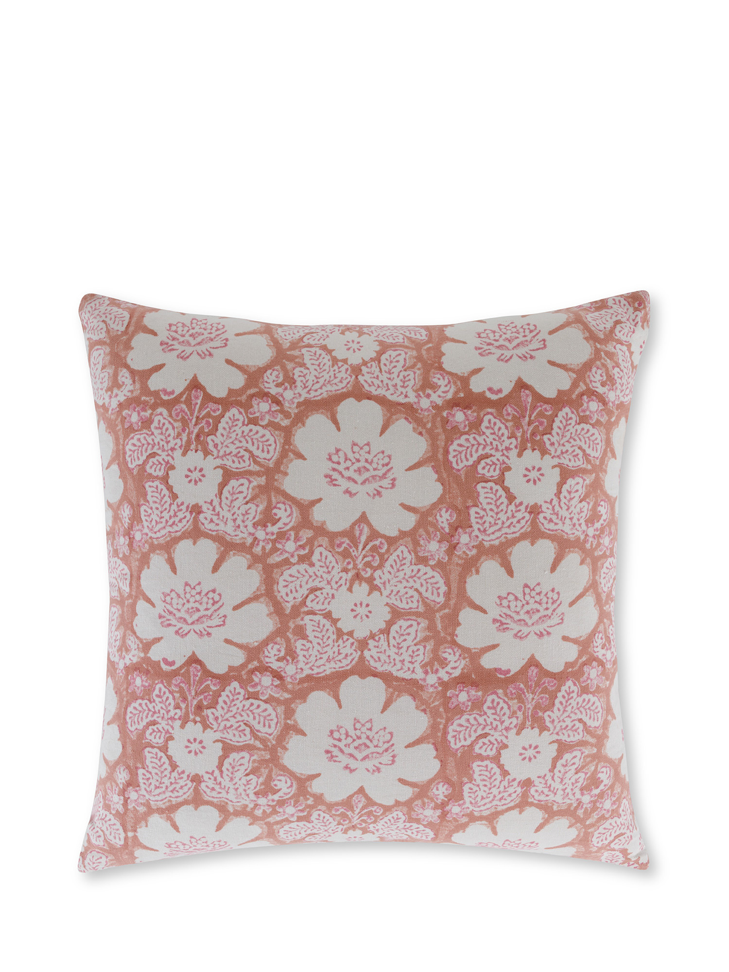 Cushion with flower print 45x45 cm, Pink, large image number 1