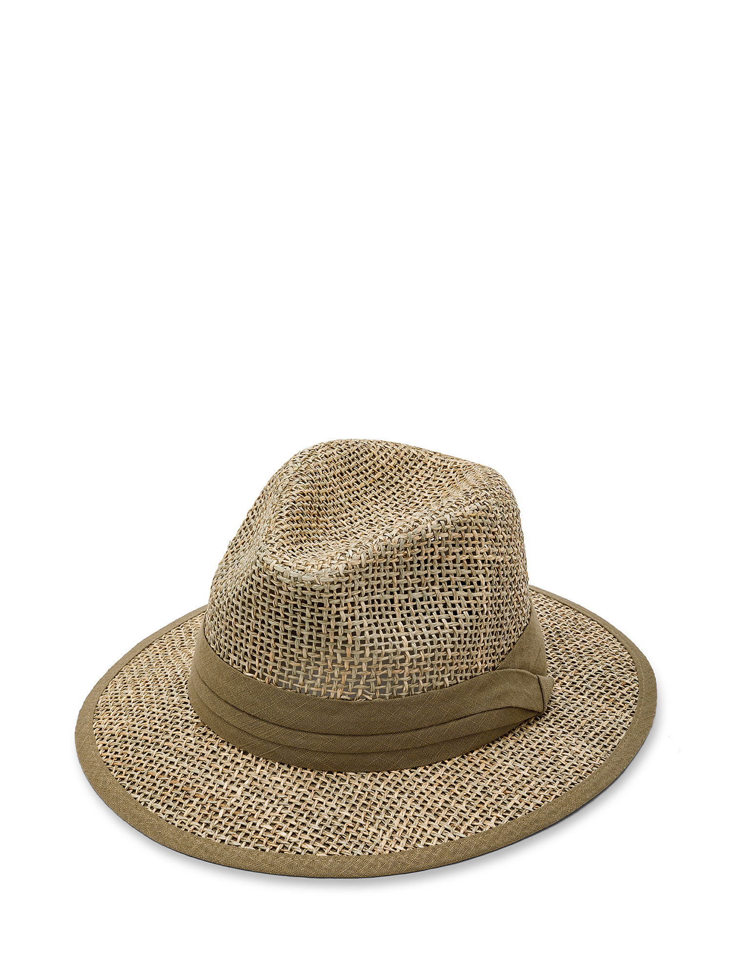 Luca D'Altieri - Straw hat with strap, Beige, large image number 0