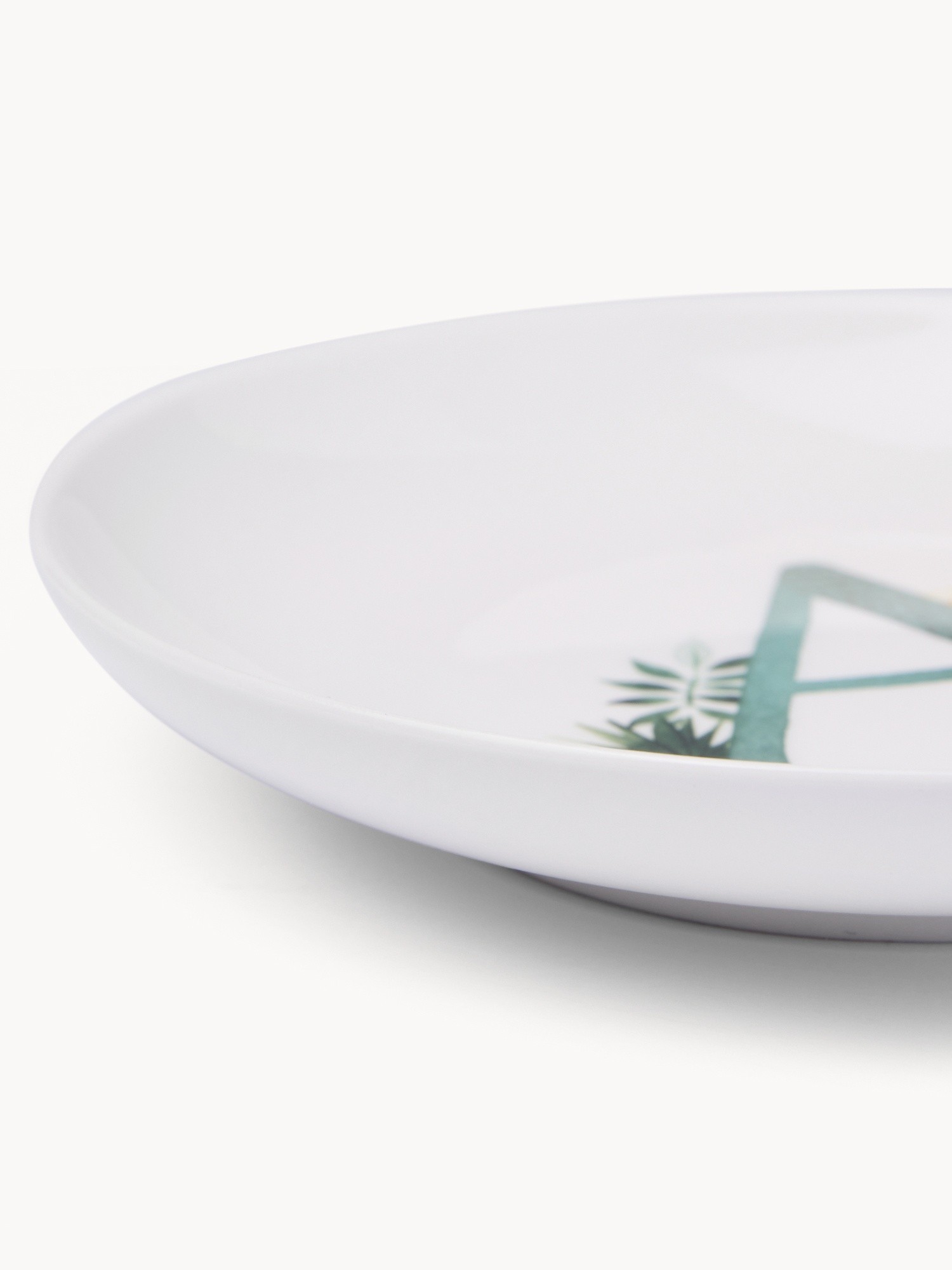 Piattino pane in new bone china lettera A, Bianco 1, large image number 0