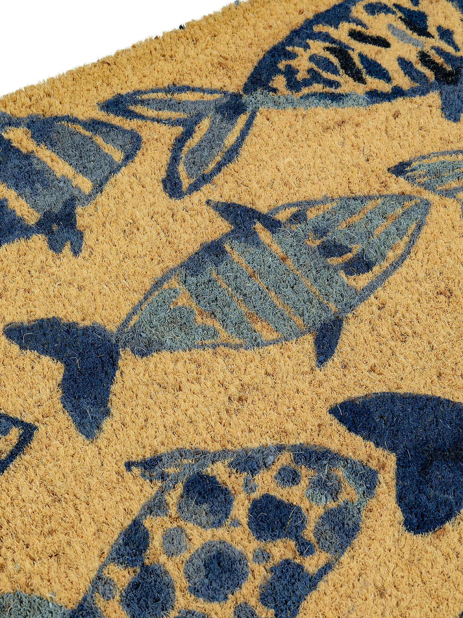 Fish print coconut doormat, Brown, large image number 1