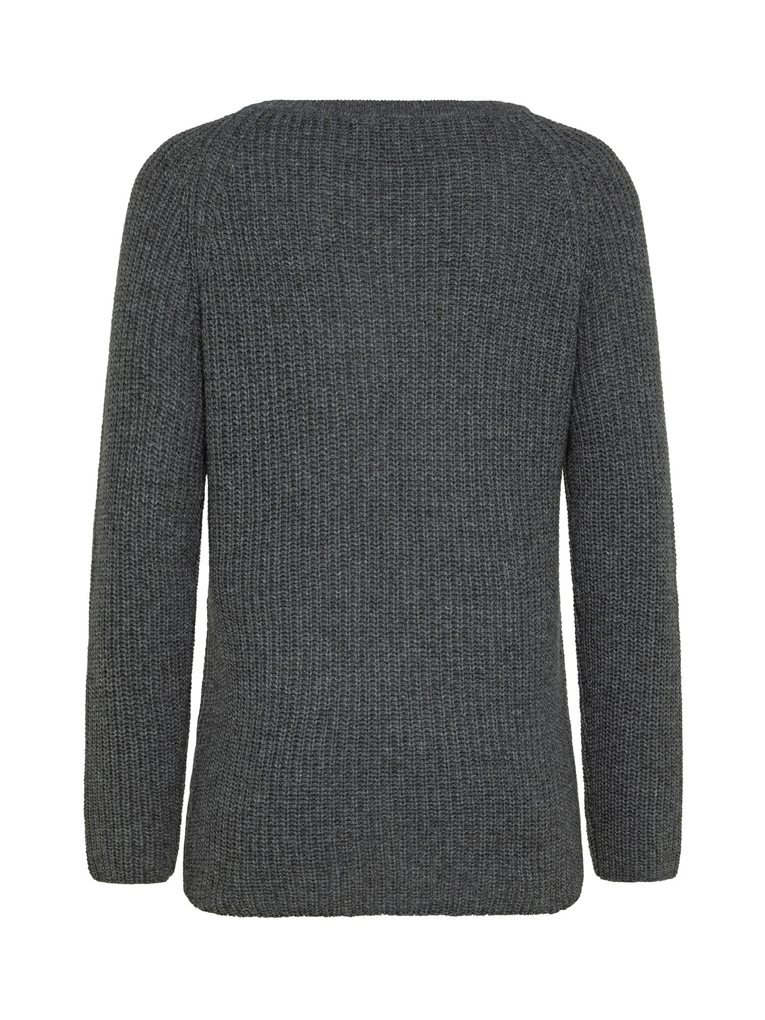 Koan - Ribbed pullover with boat neckline, Grey, large image number 1