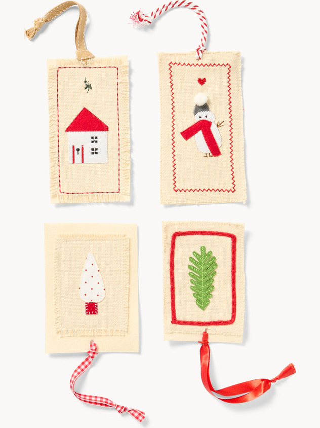 Set 4 segnaposto natalizi