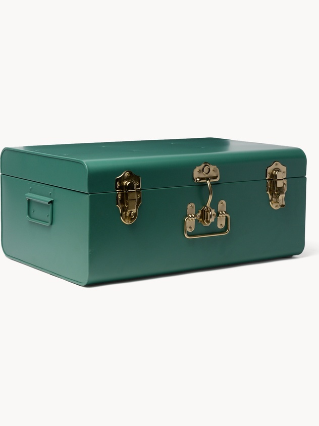 Baule decorativo in acciaio verniciato