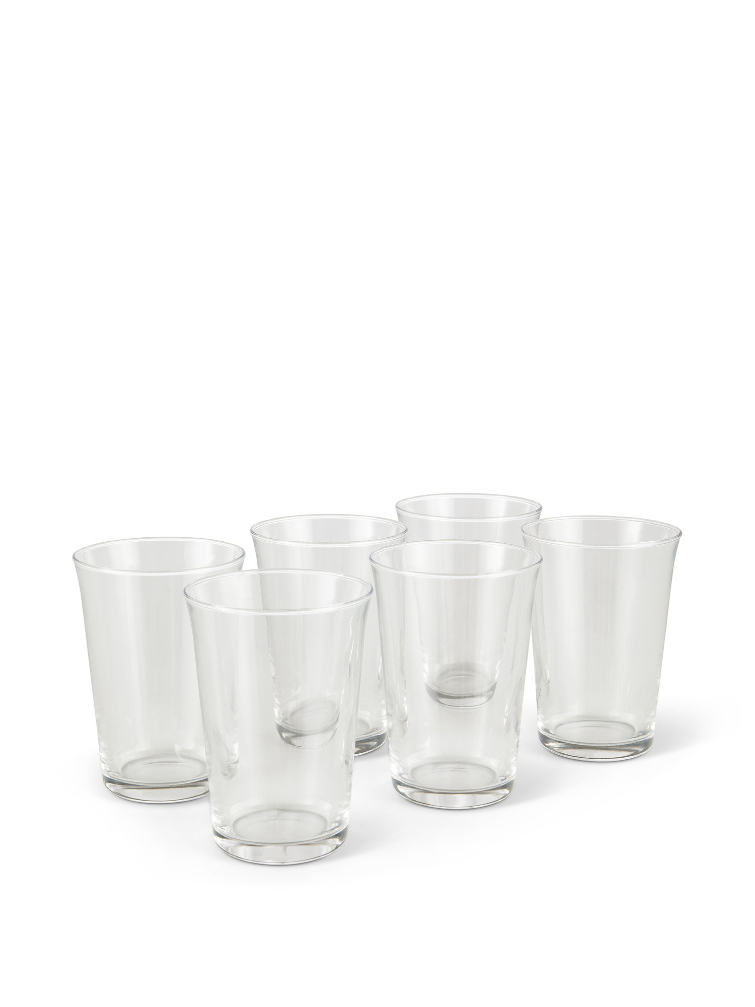 Set 6 bicchieri in vetro Troy, Trasparente, large