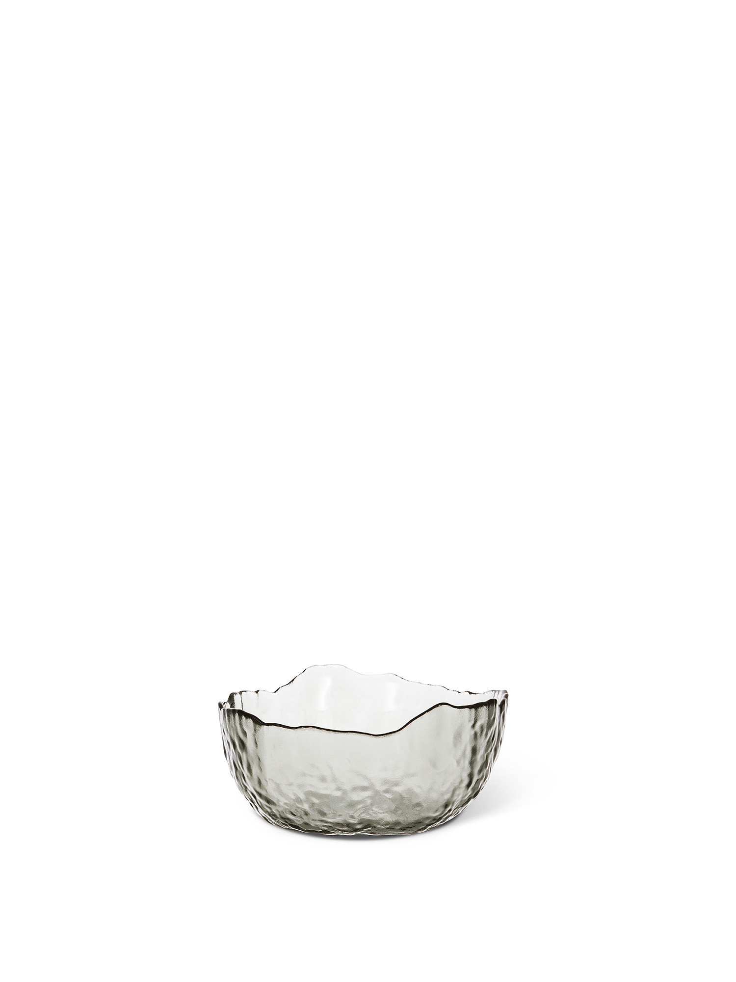 Gray glass bowl, Grey, large image number 0
