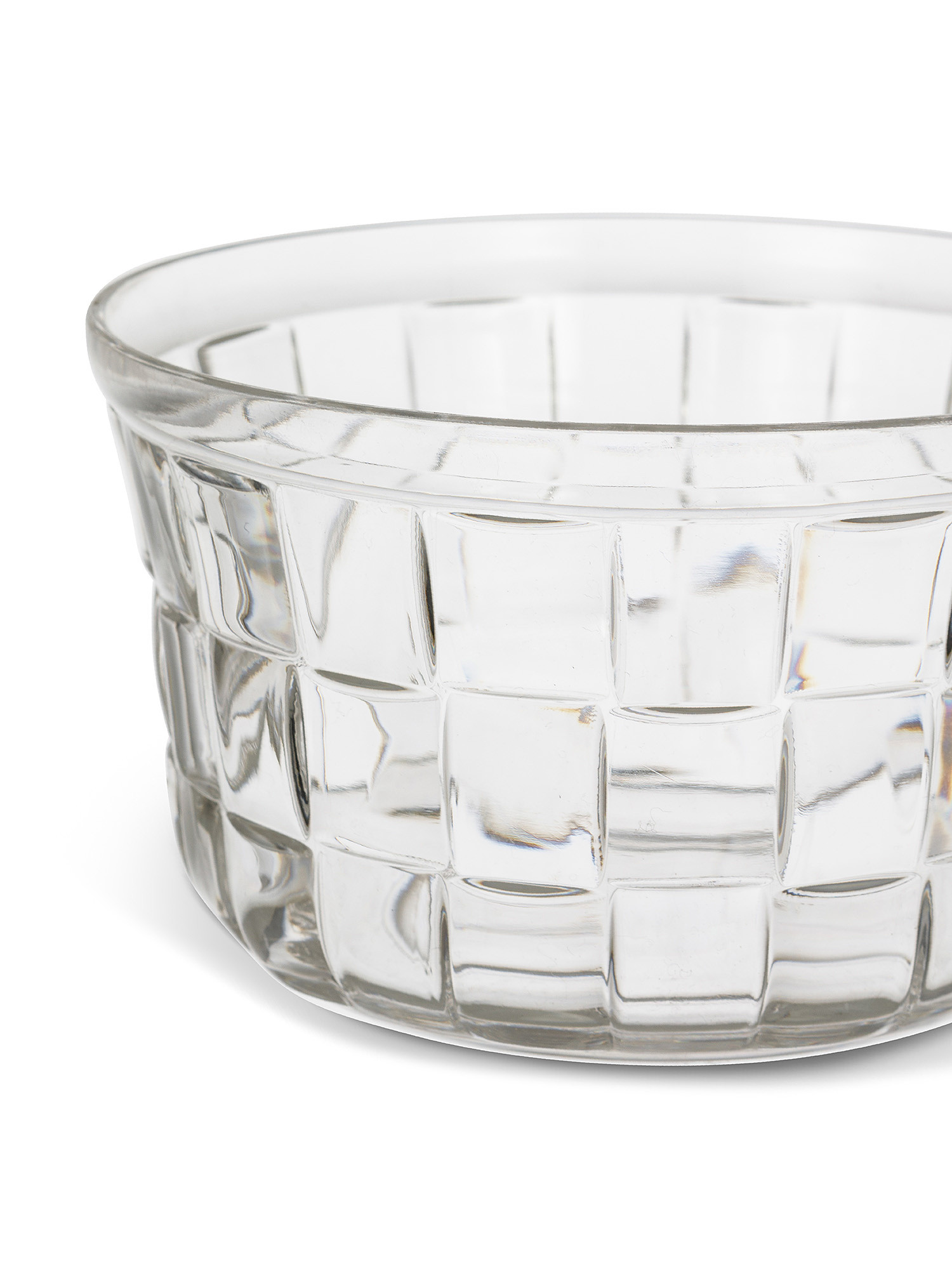 Cube-effect plastic cup, Transparent, large image number 1