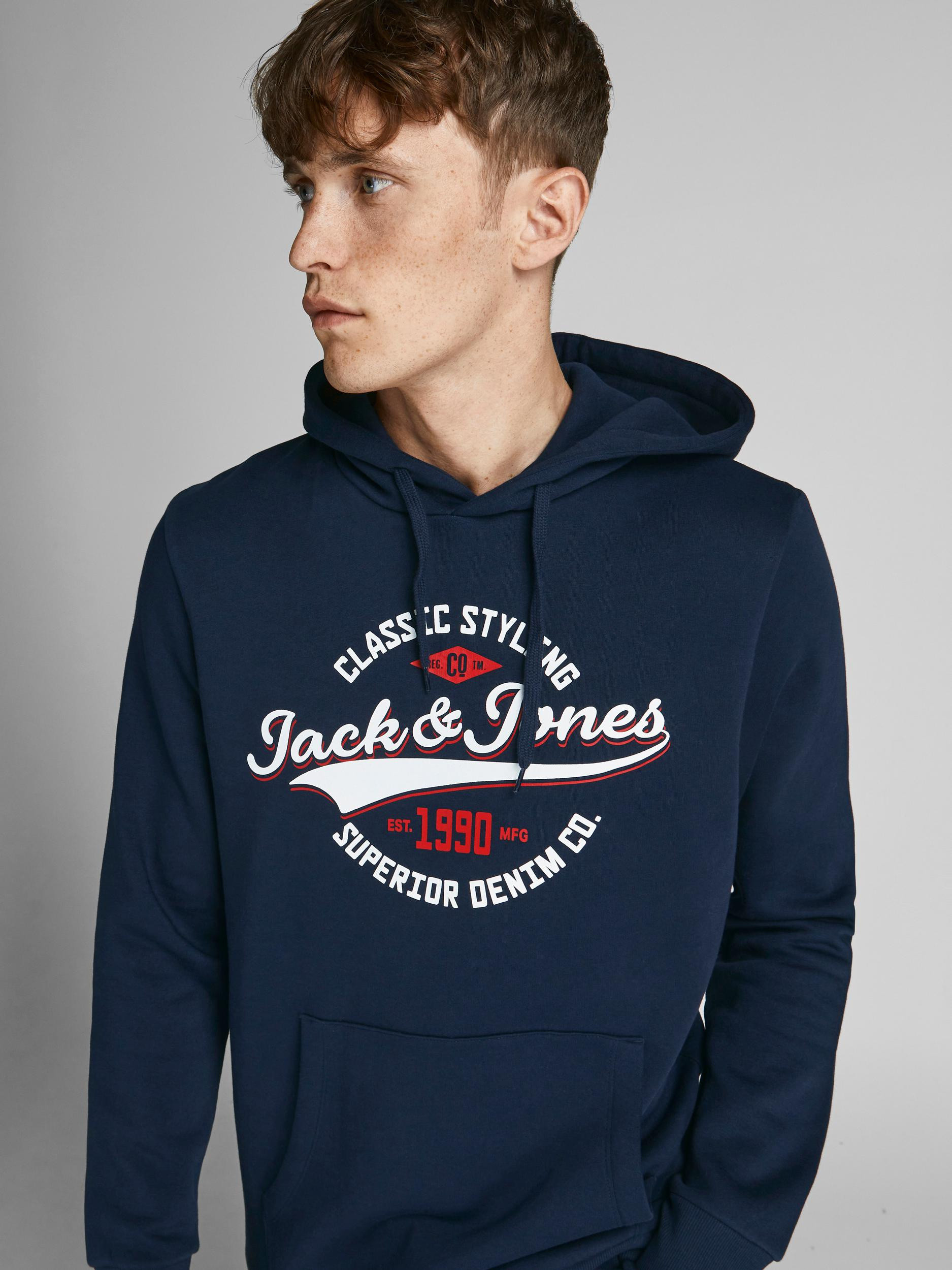Men's hoodie, Blue, large image number 2