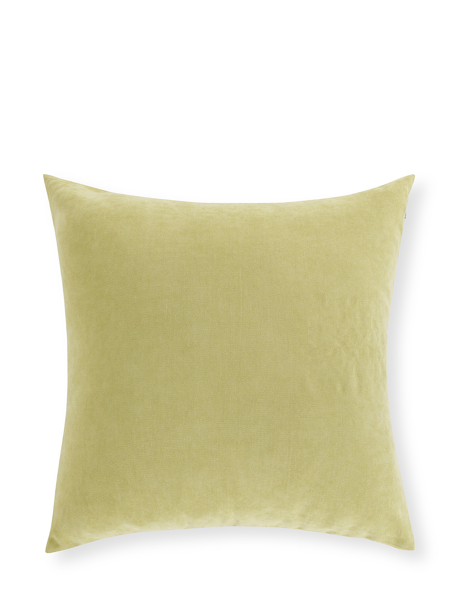 Jacquard cushion with flower motif 45x45cm, Beige, large image number 1