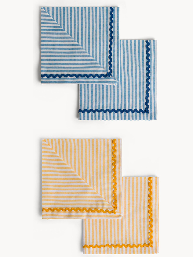 Pure cotton kitchen apron with ribbon