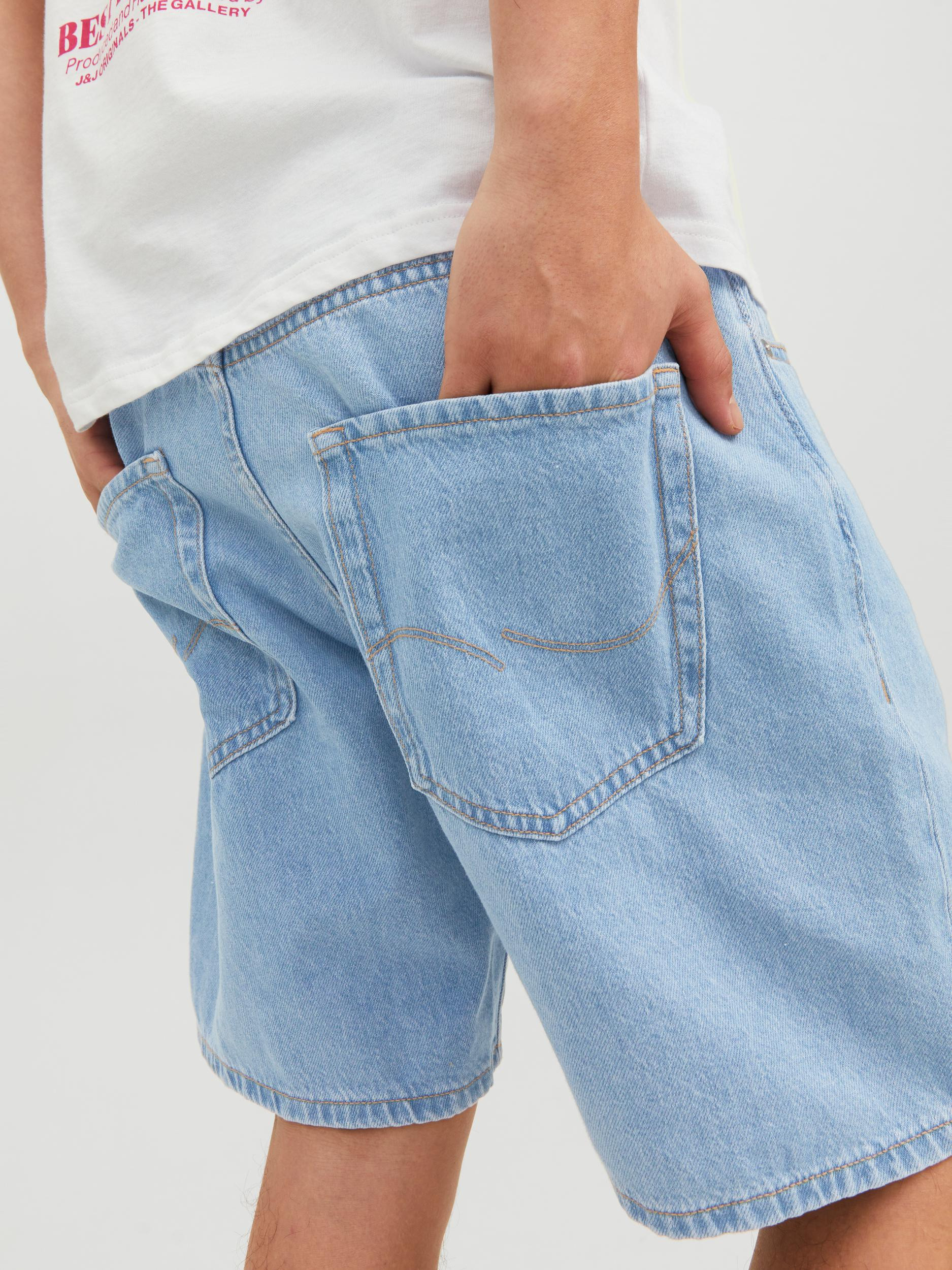 Jack & Jones - Bermuda cinque tasche in jeans, Denim, large image number 4