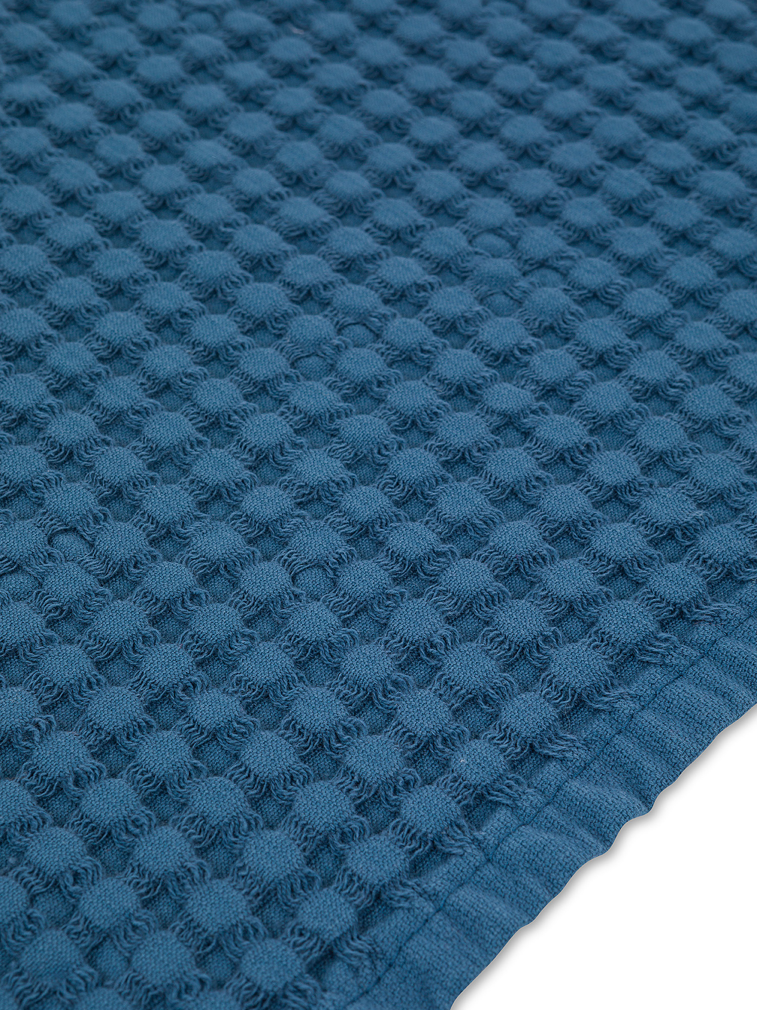 Honeycomb cotton towel, Dark Blue, large image number 2