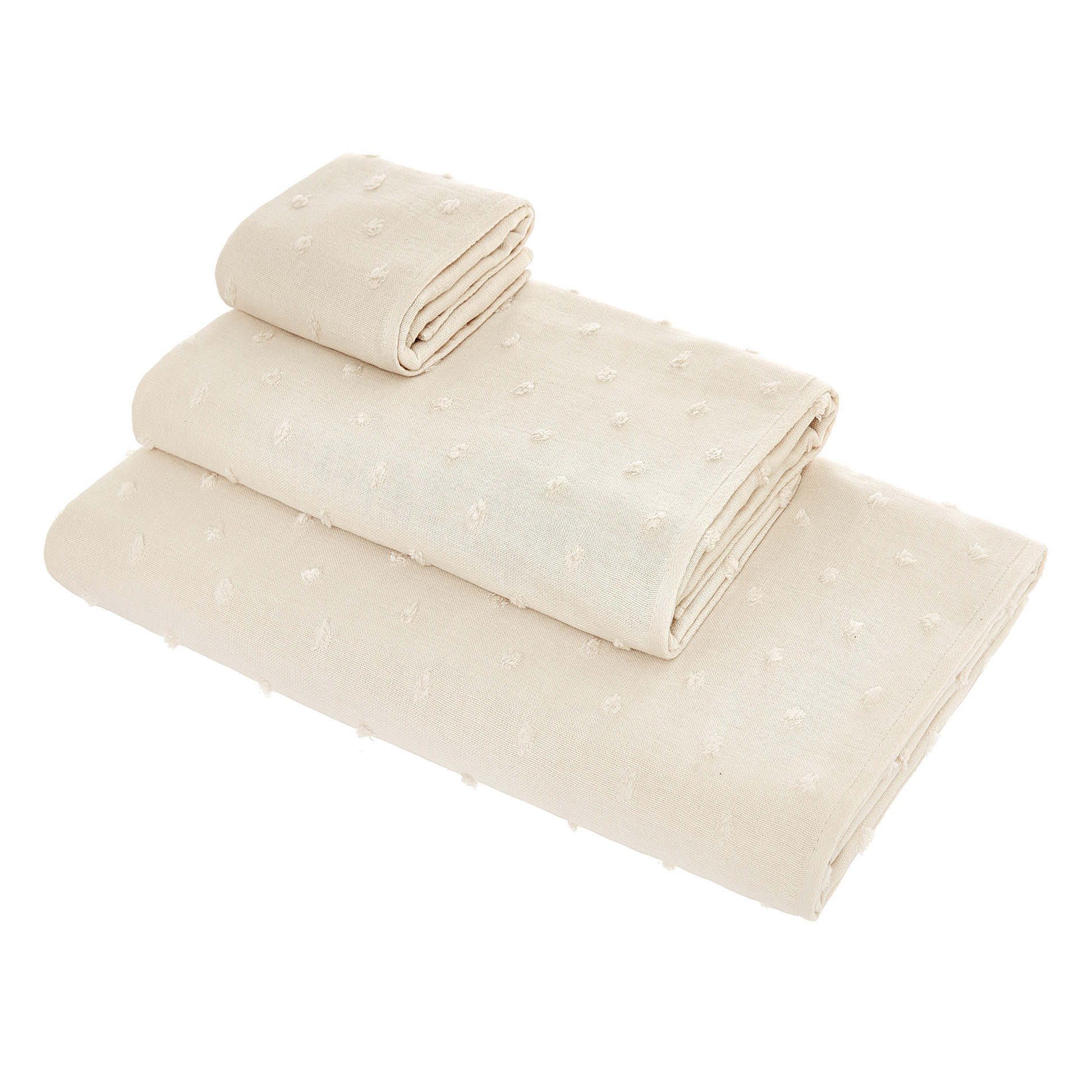 Terry towel and Thermae gauze, Nougat Beige, large image number 0