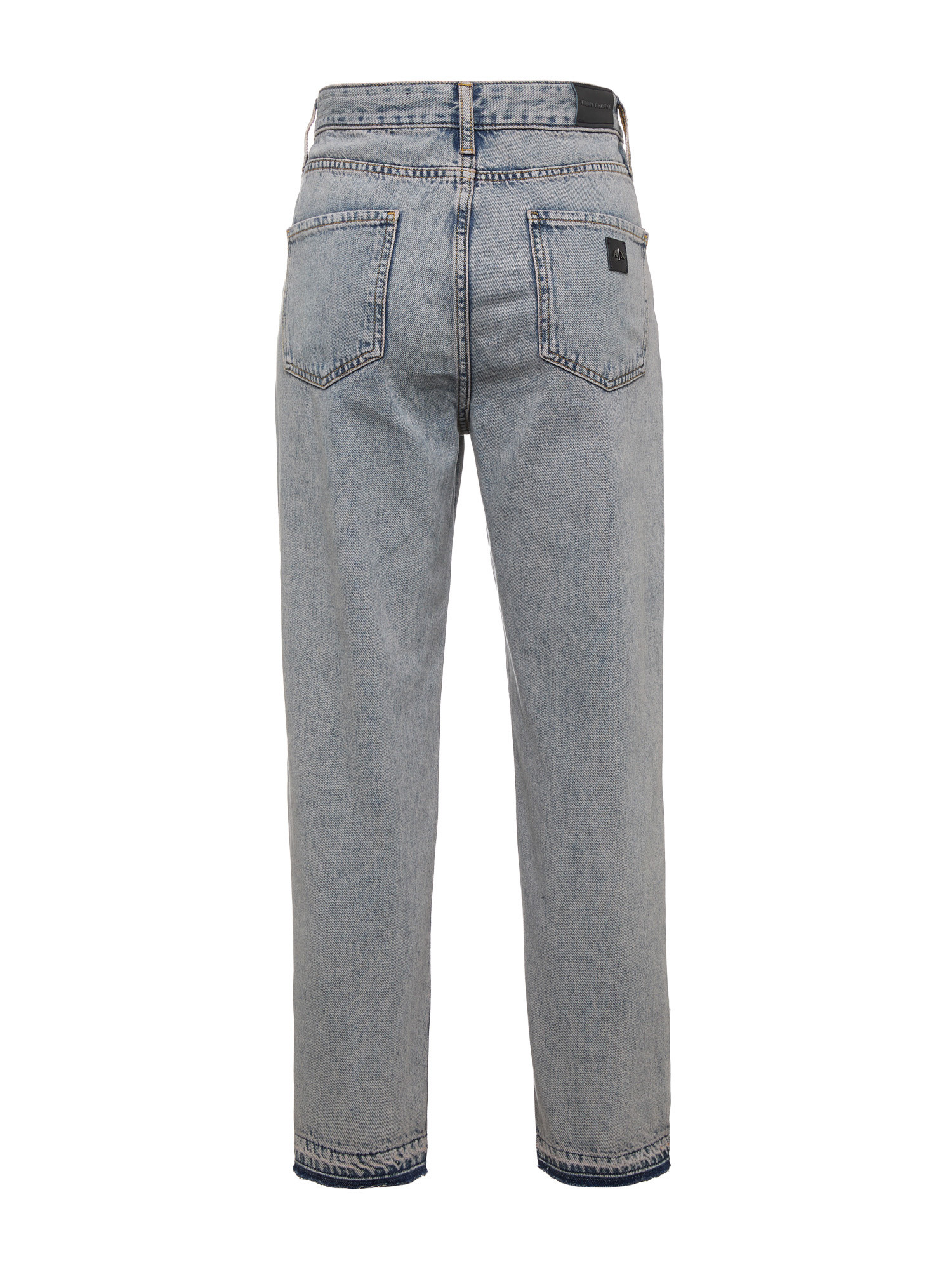 Armani Exchange - Cropped boyfriend jeans in organic cotton, Denim, large image number 1