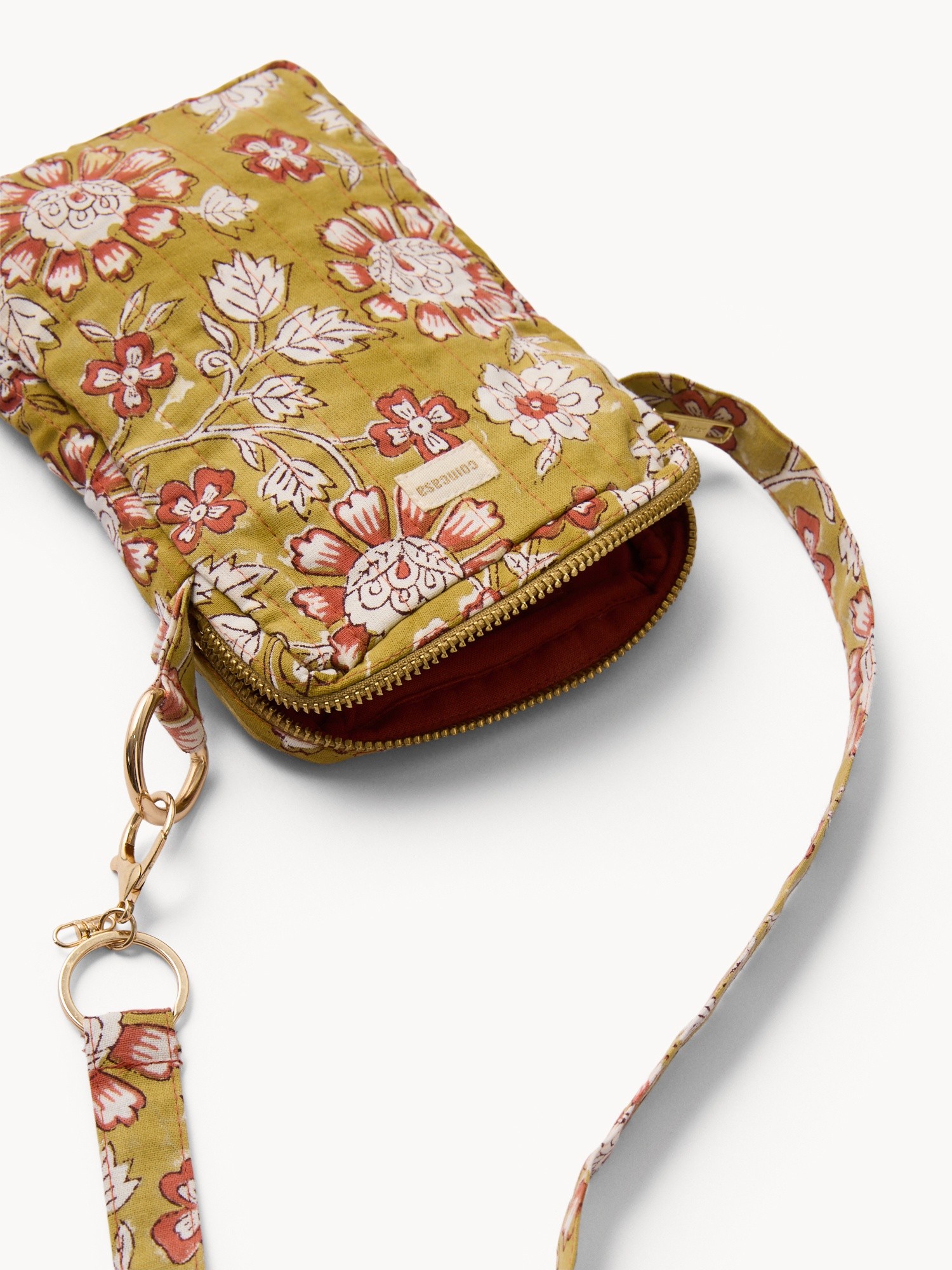 Porta cellulare in tessuto stampato, Multicolor, large image number 0