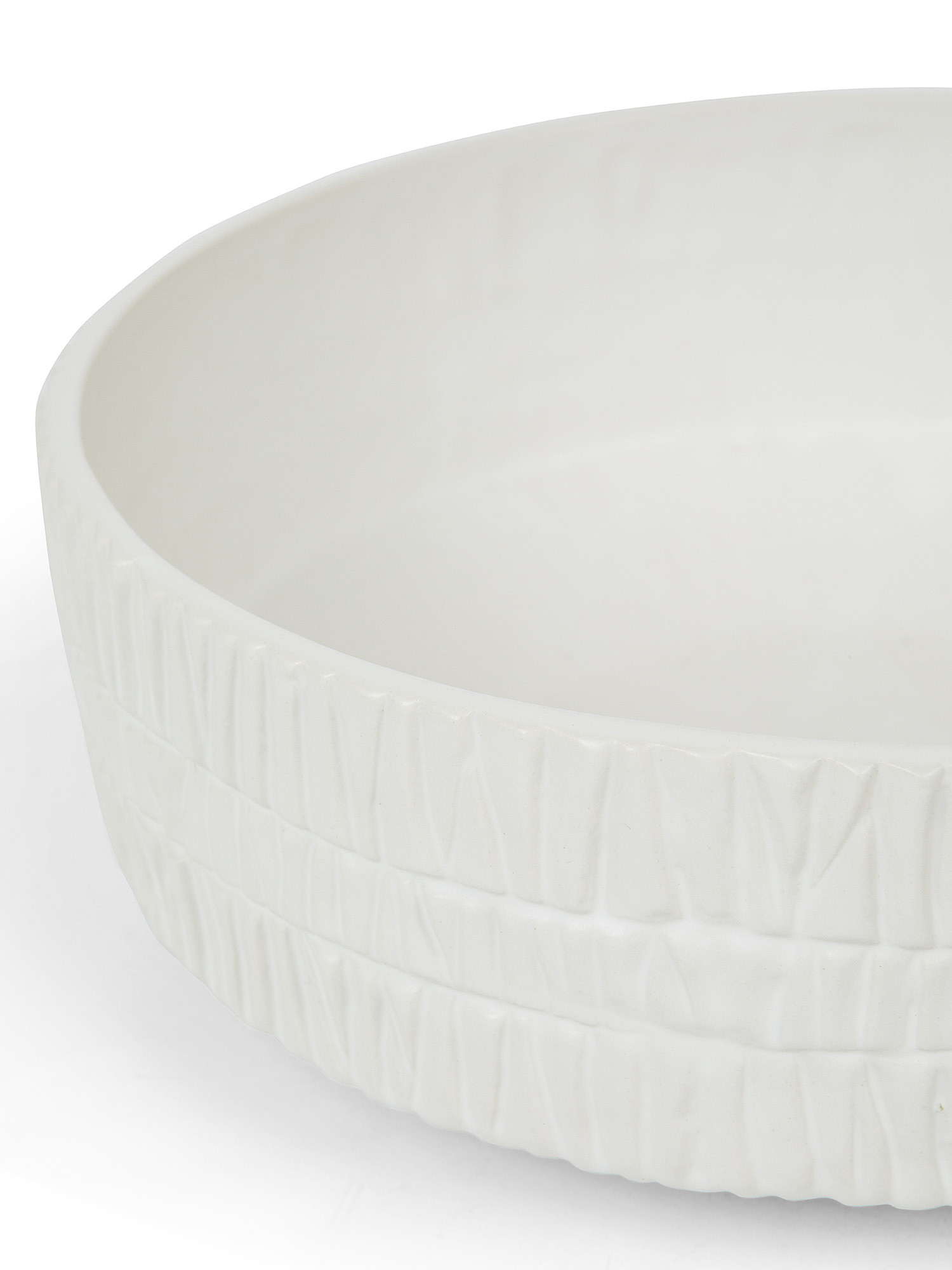 Ciotola decorativa in ceramica, Bianco, large image number 1