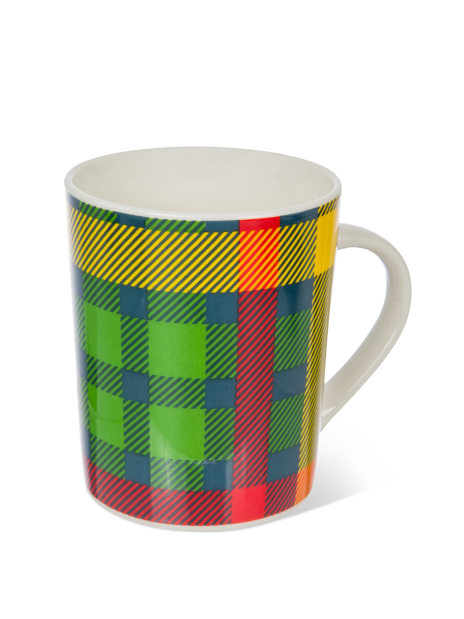 Porcelain tartan mug, Multicolor, large image number 1