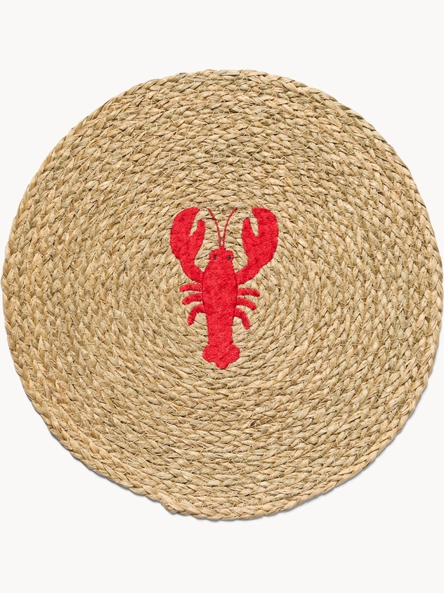 Tovaglietta ricamata a tema marino