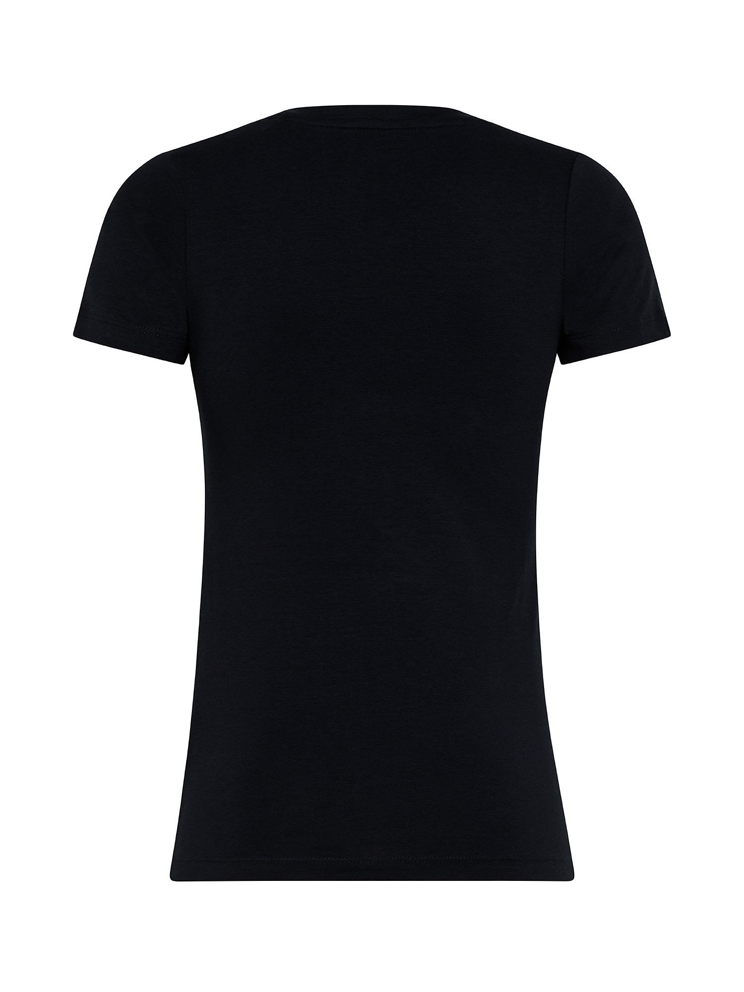 Violette cotton T-shirt, Dark Blue, large image number 1