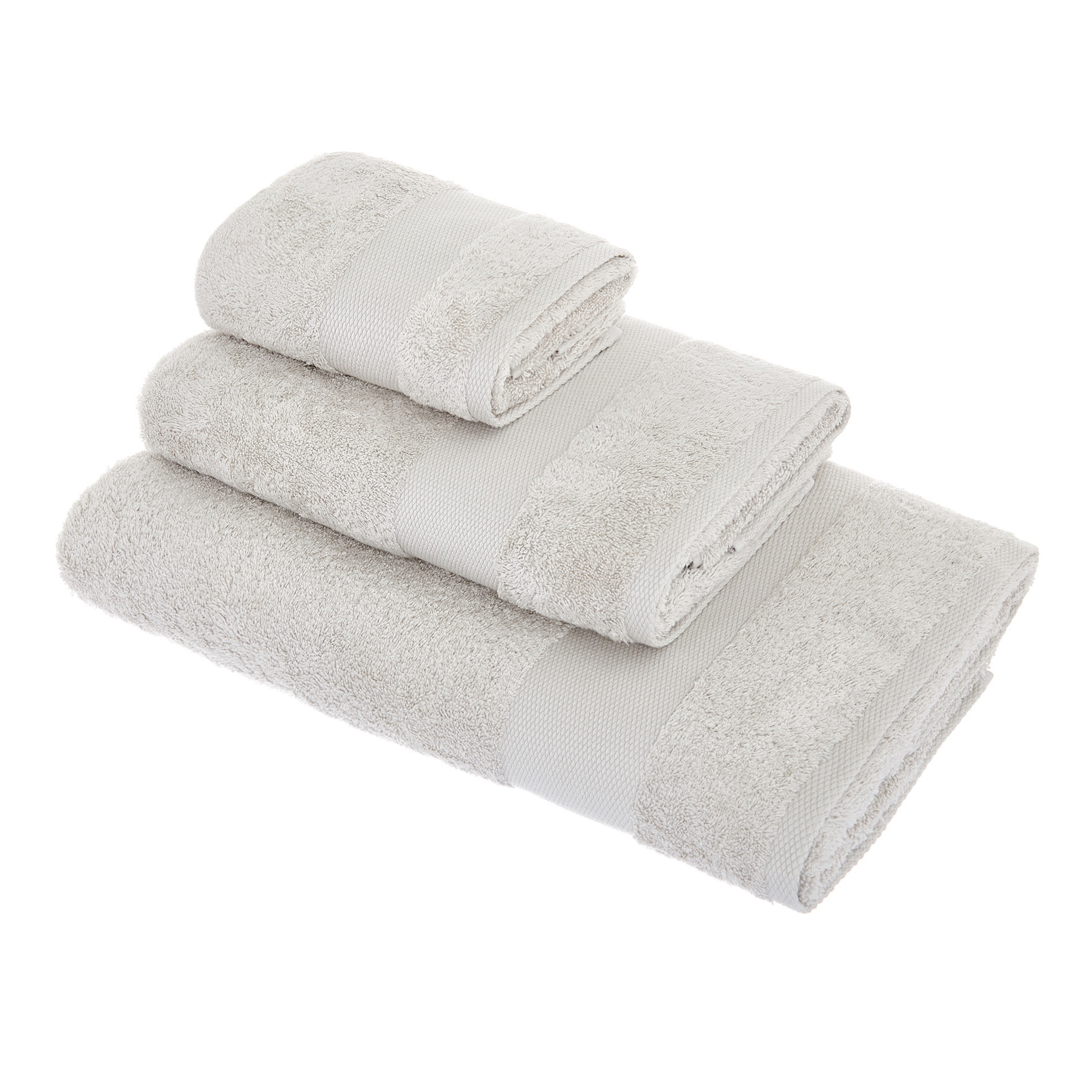 Zefiro pure cotton terry towel, Light Grey, large image number 0