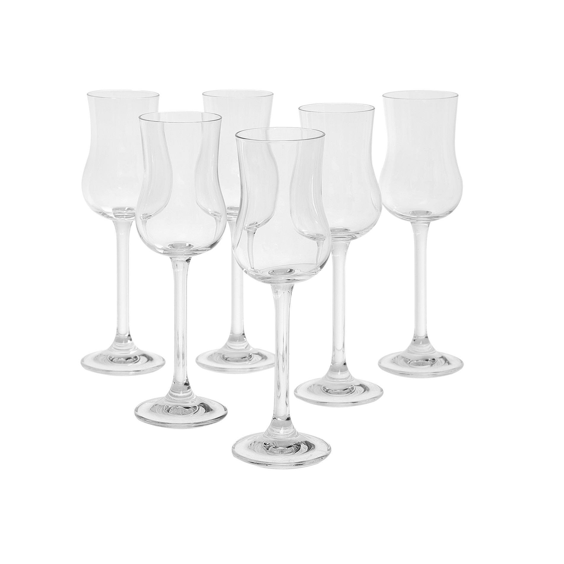 Set of 6 Kolibr√¨ grappa goblets, Transparent, large image number 1