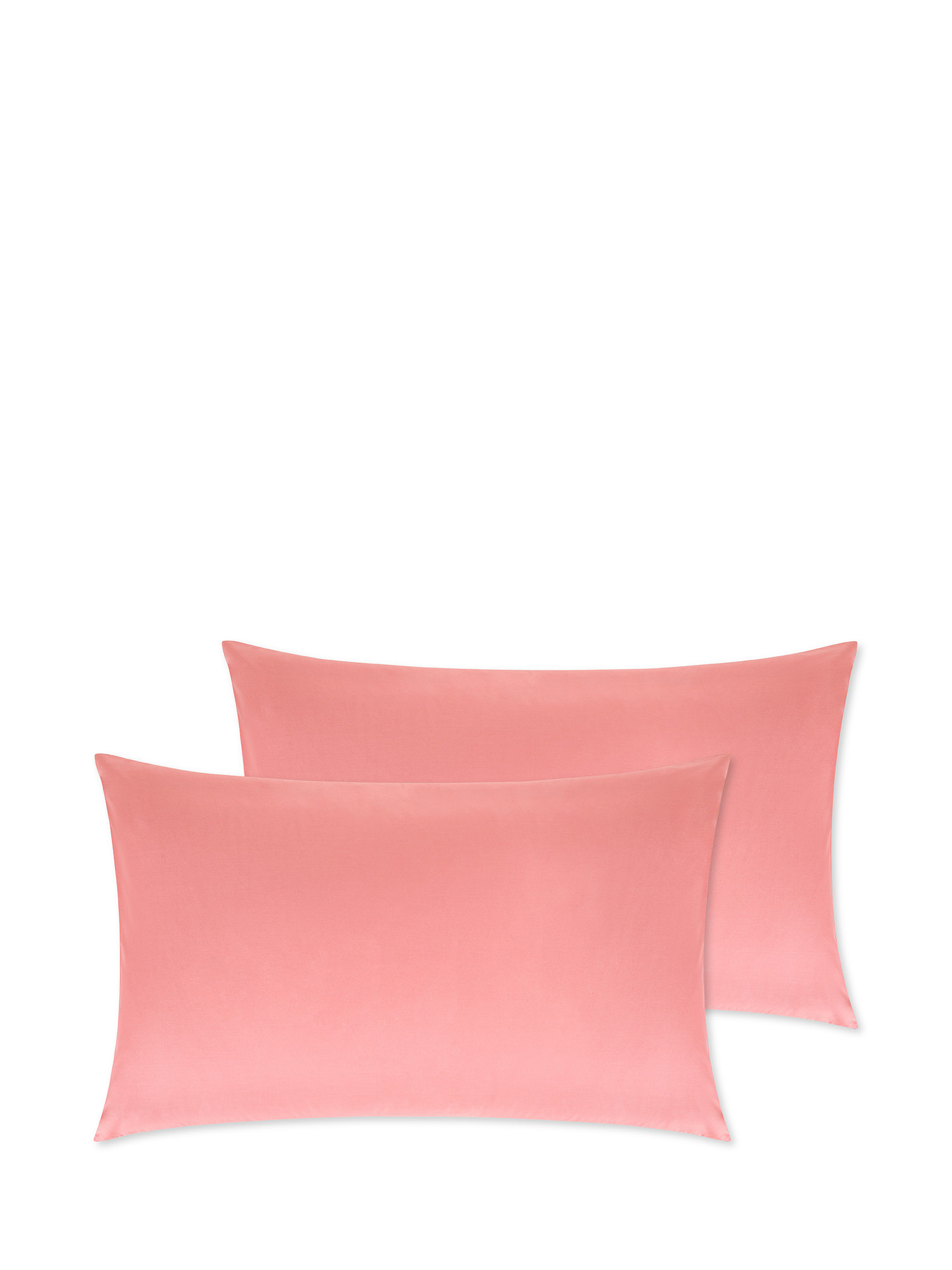 Set of 2 percale cotton pillowcases, Pink, large image number 0