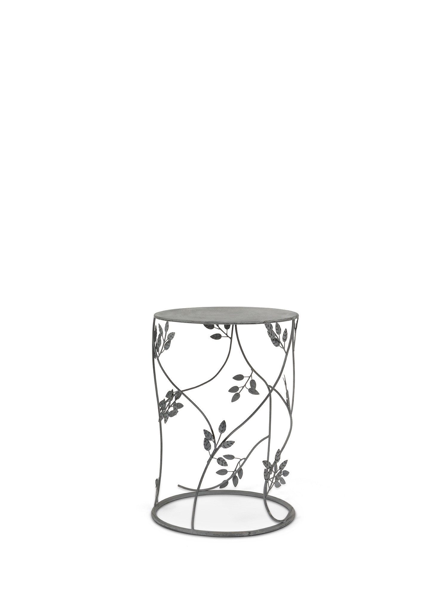 Tavolino in acciaio Romantic, Grigio, large image number 0