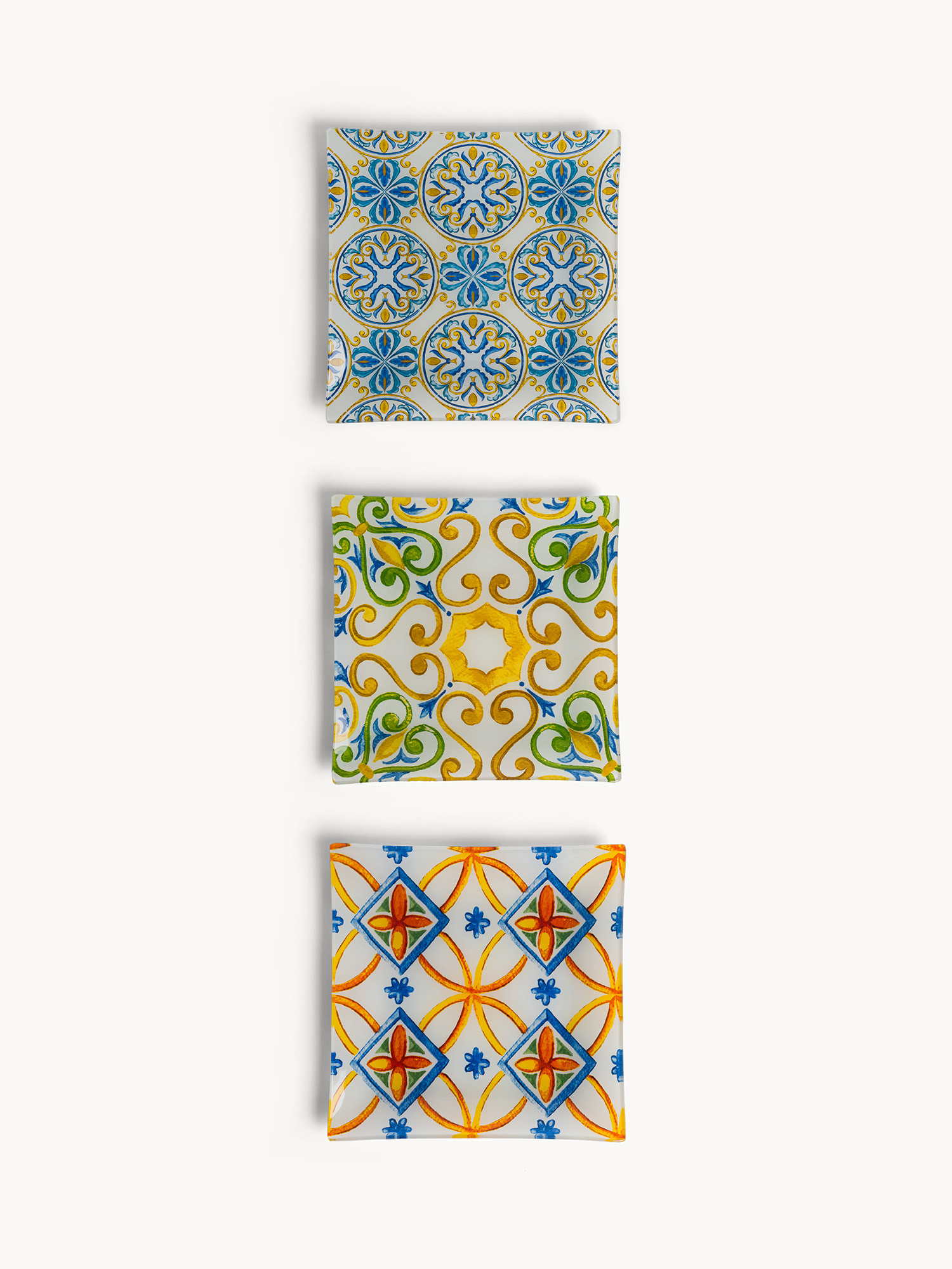 Decorated glass plates, Multicolor, large image number 0
