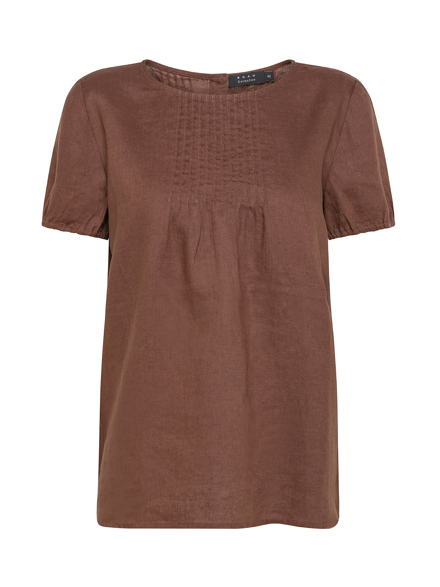 Koan - Linen blouse, Brown, large image number 0