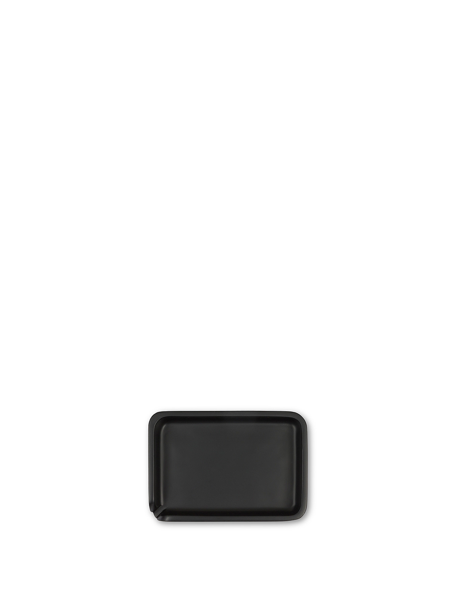 Solid color polyresian soap holder, Black, large image number 0