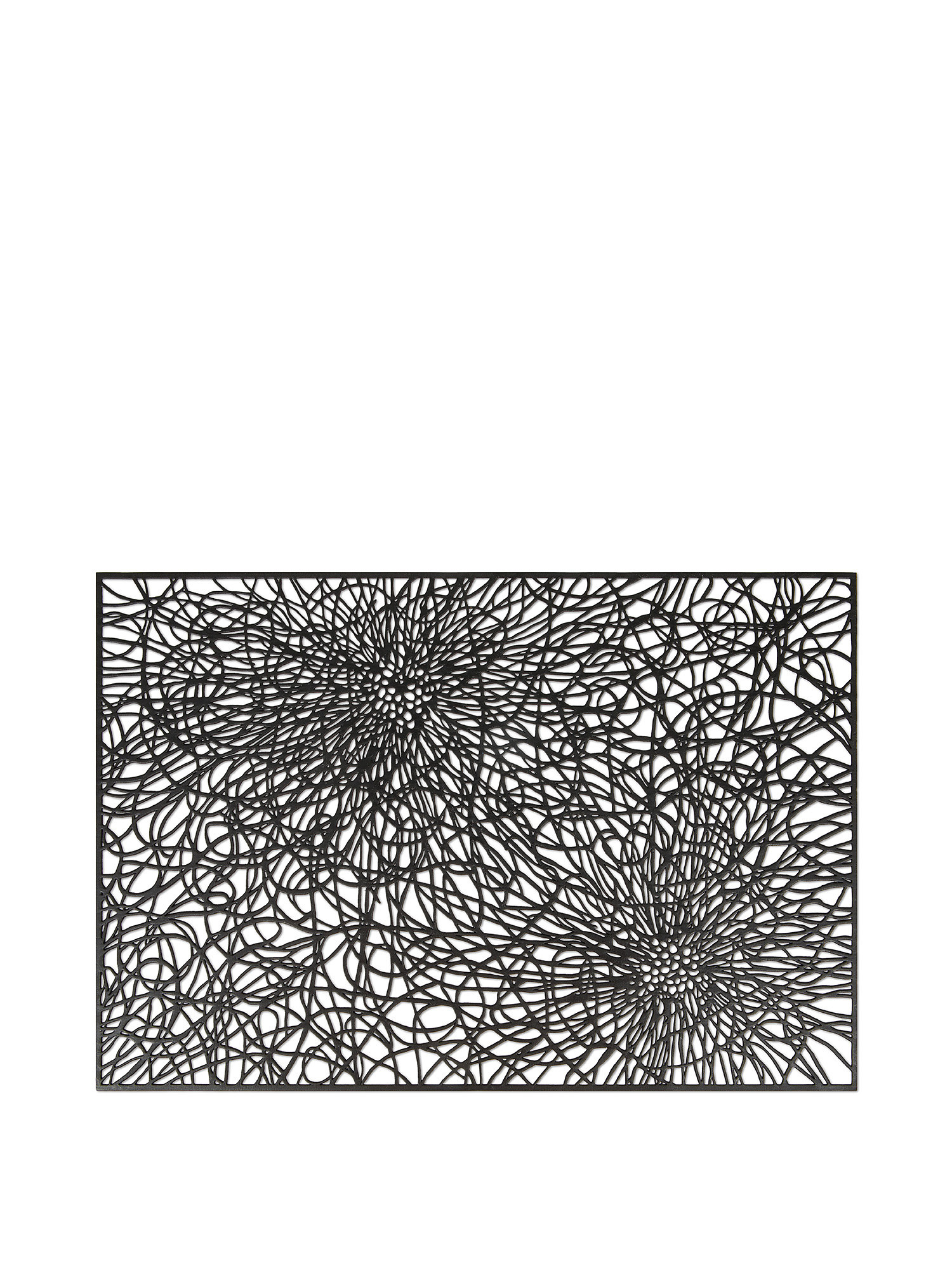 Solid color PVC placemat, Black, large image number 0