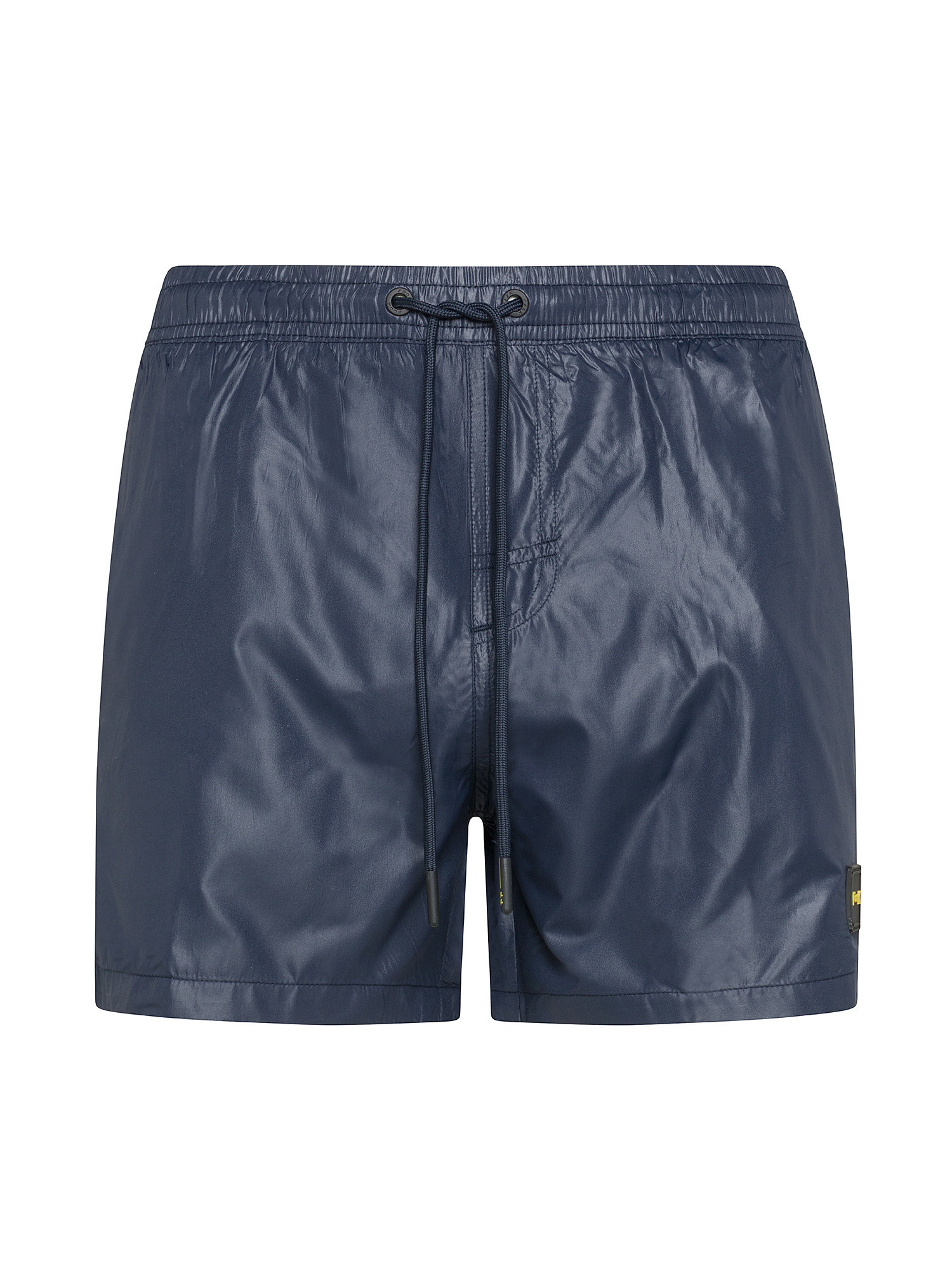 F**K - Shiny swim shorts, Dark Blue, large image number 0