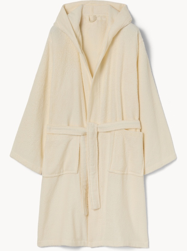 Lightweight and absorbent cotton terry bathrobe - Discounted price