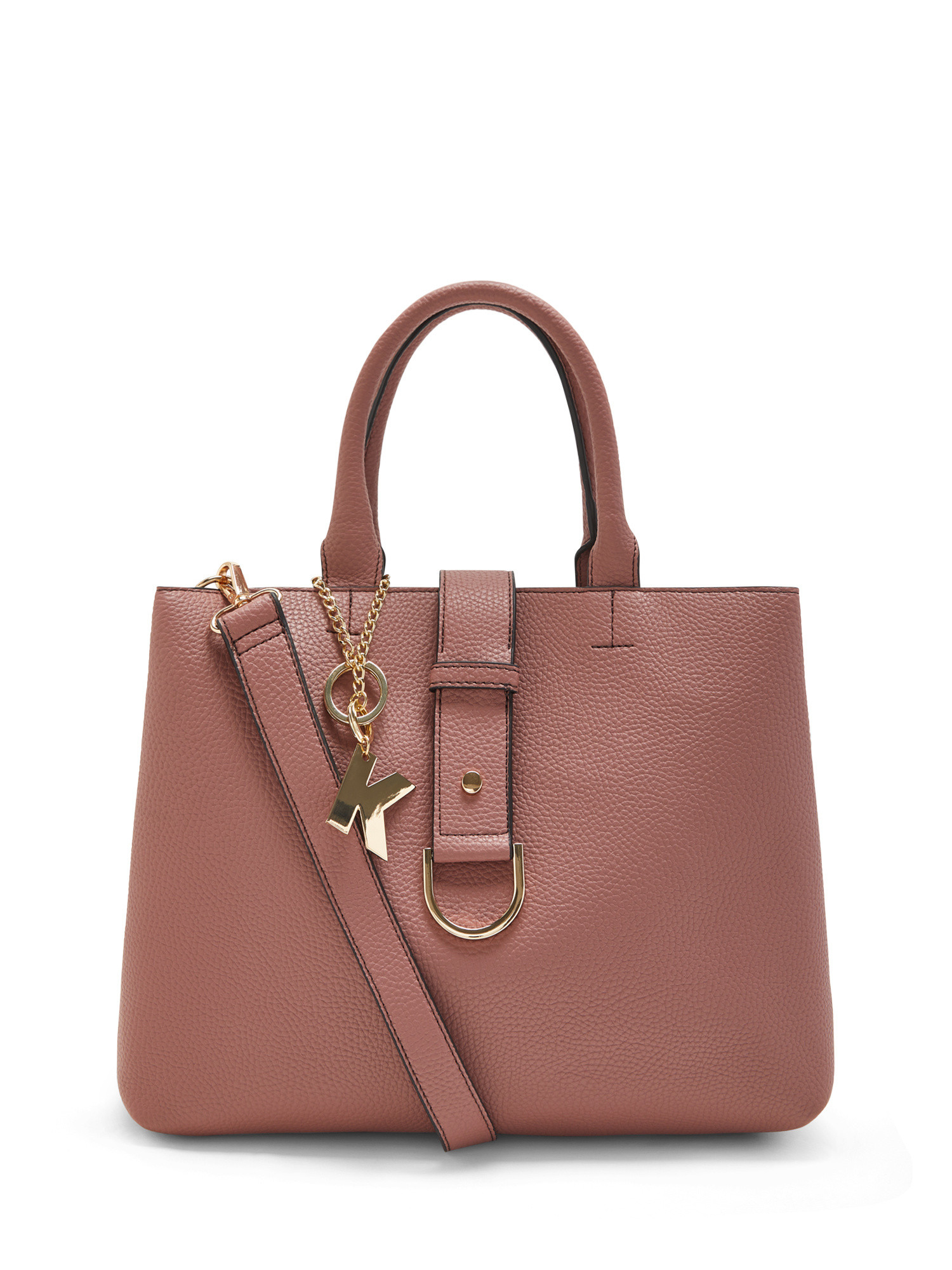 Koan - Shopping bag with charm, Dark Pink, large image number 0