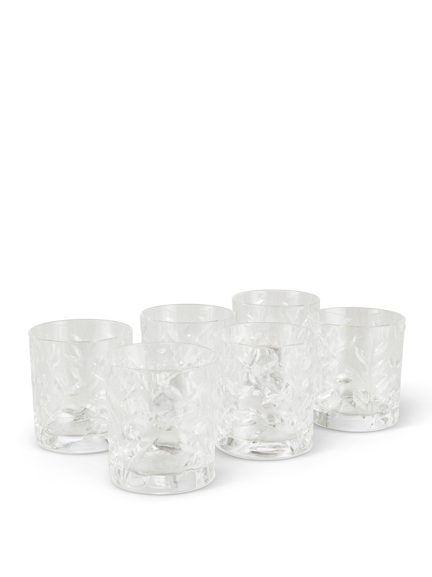 Set of 6 Laurus crystal glasses, Transparent, large image number 0