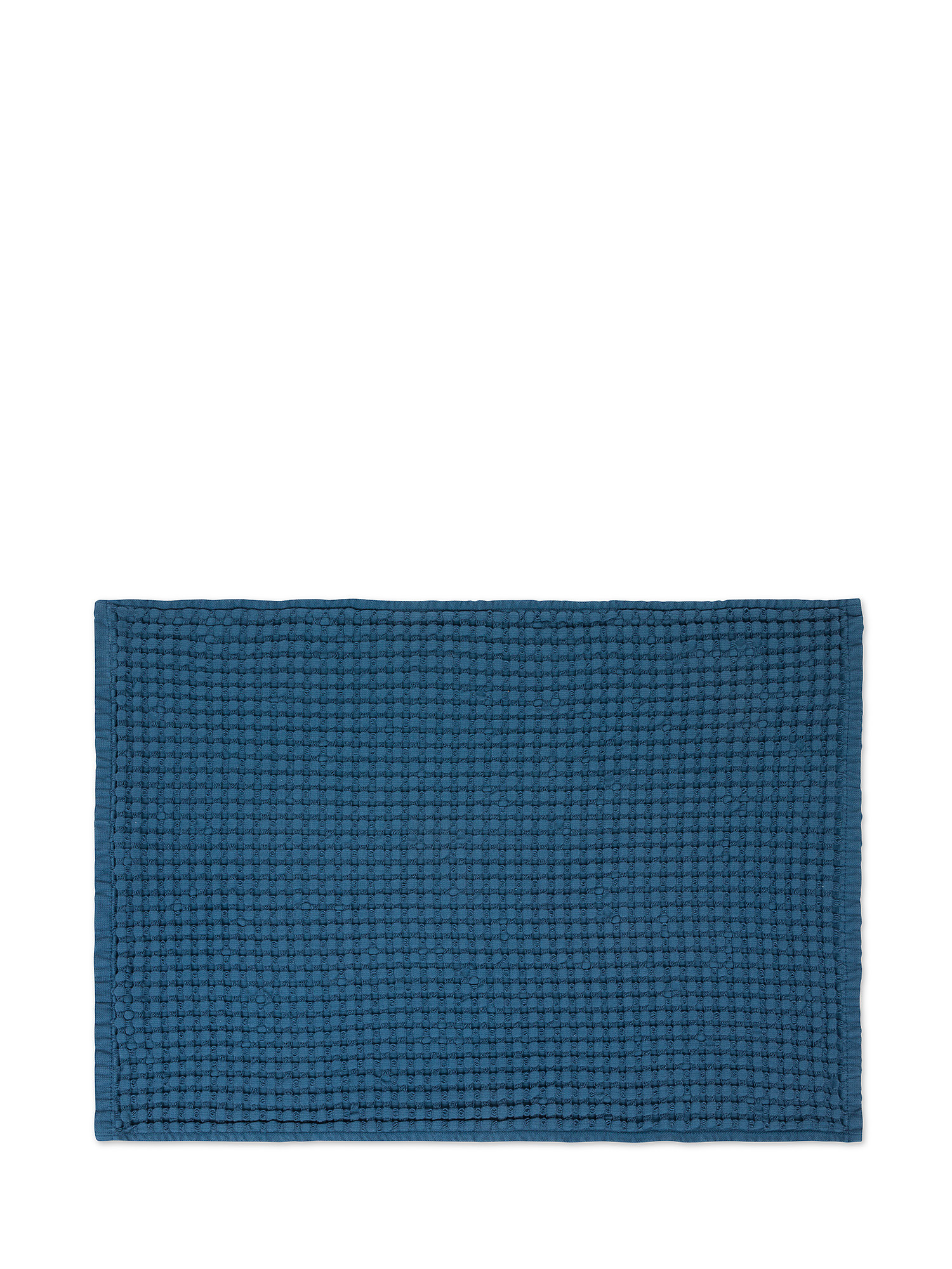 Honeycomb cotton towel, Dark Blue, large image number 1