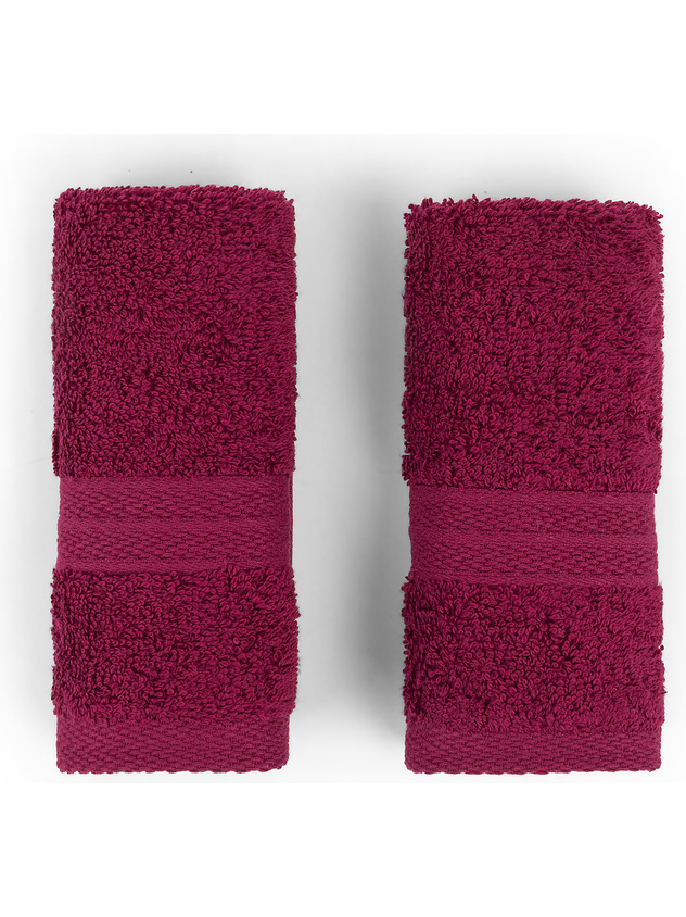 Set of 2 Zefiro solid color 100% cotton washcloths