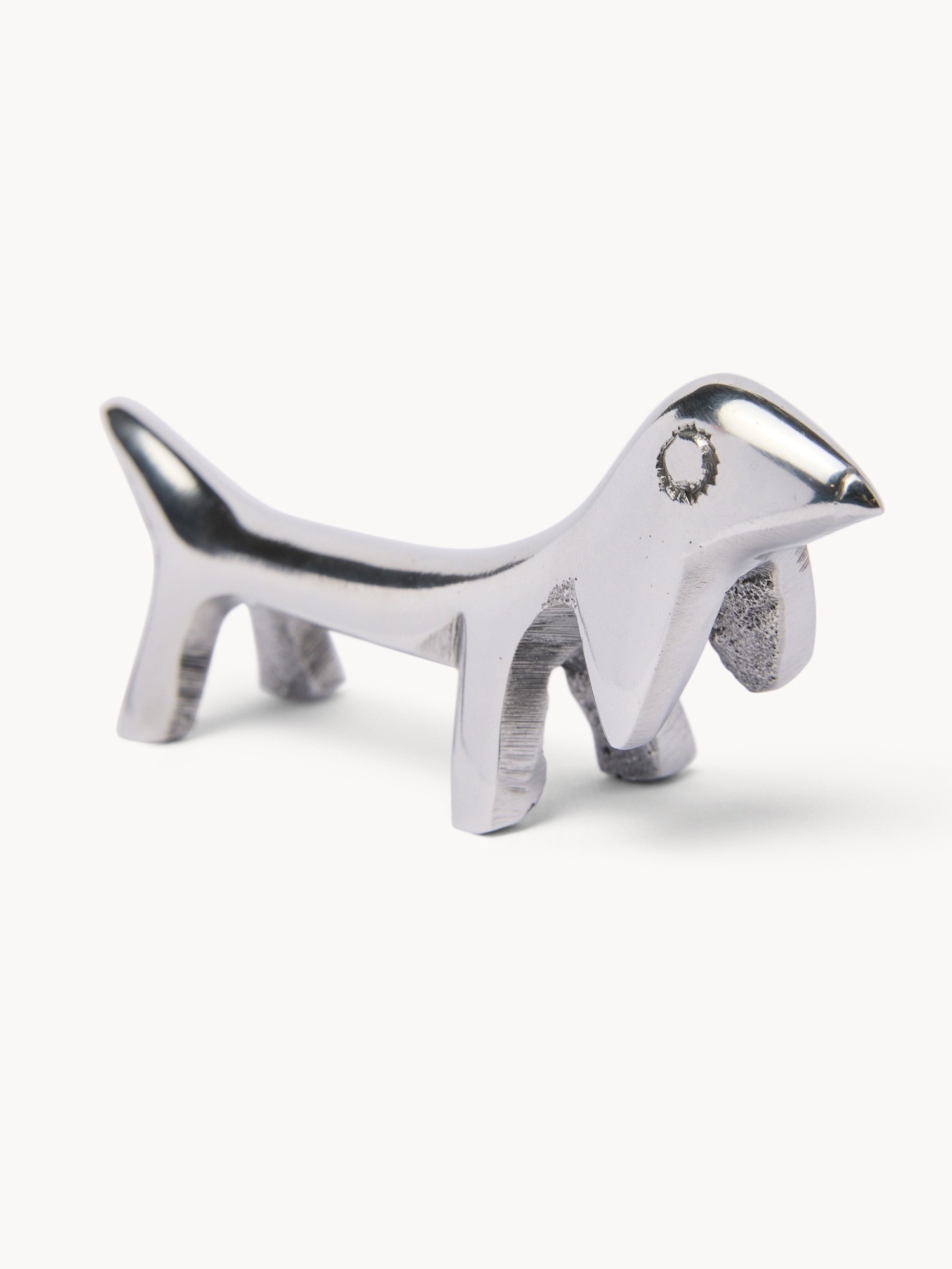 Porta posate a forma di bassotto, Argentato, large image number 0