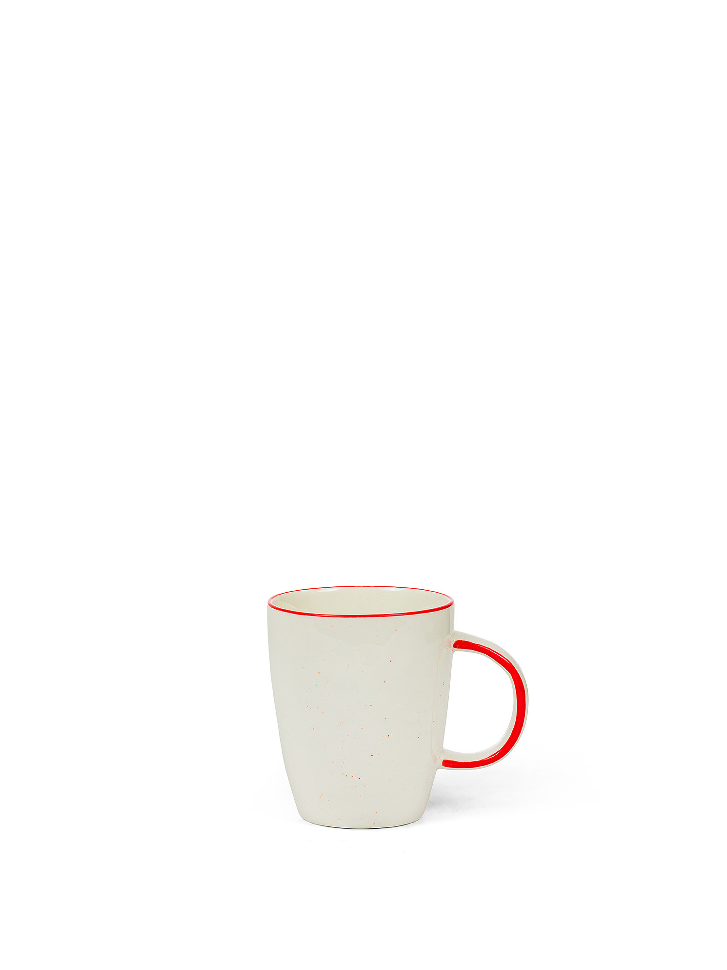 Mug in porcellana Ginevra, Bianco/Rosso, large image number 0