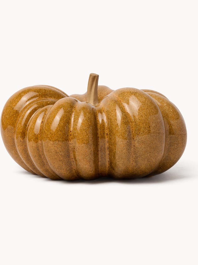 Decorative ceramic pumpkin