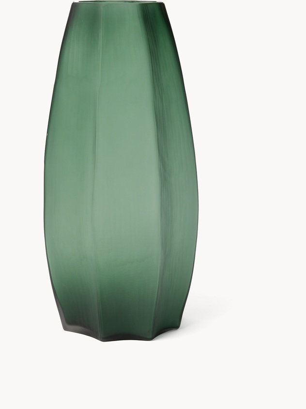 Colored glass vase