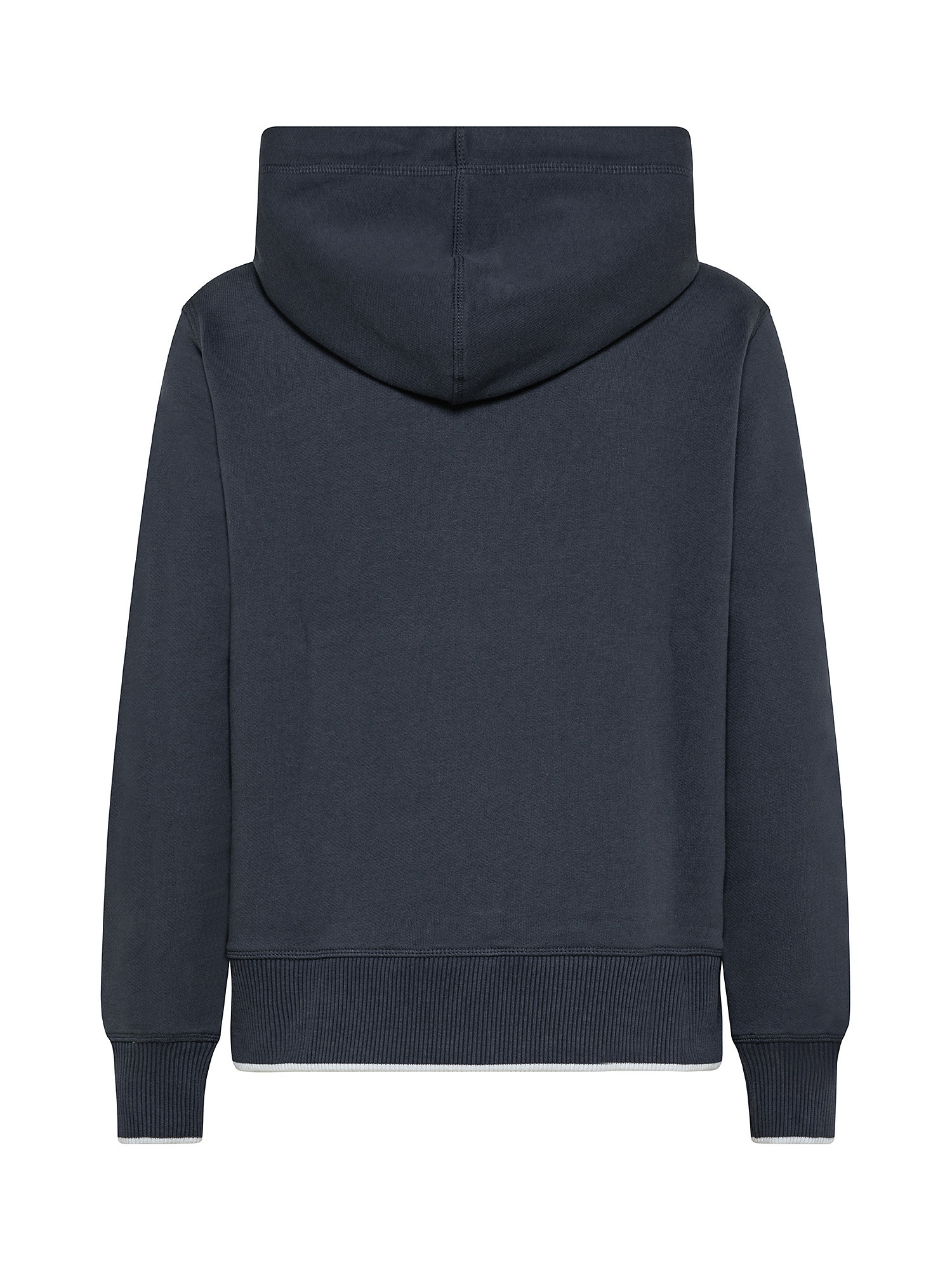 Charline hooded sweatshirt in cotton, Dark Blue, large image number 1